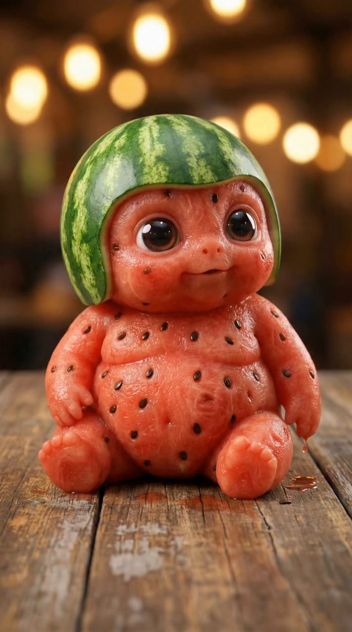 Cute Watermelon Baby Monster