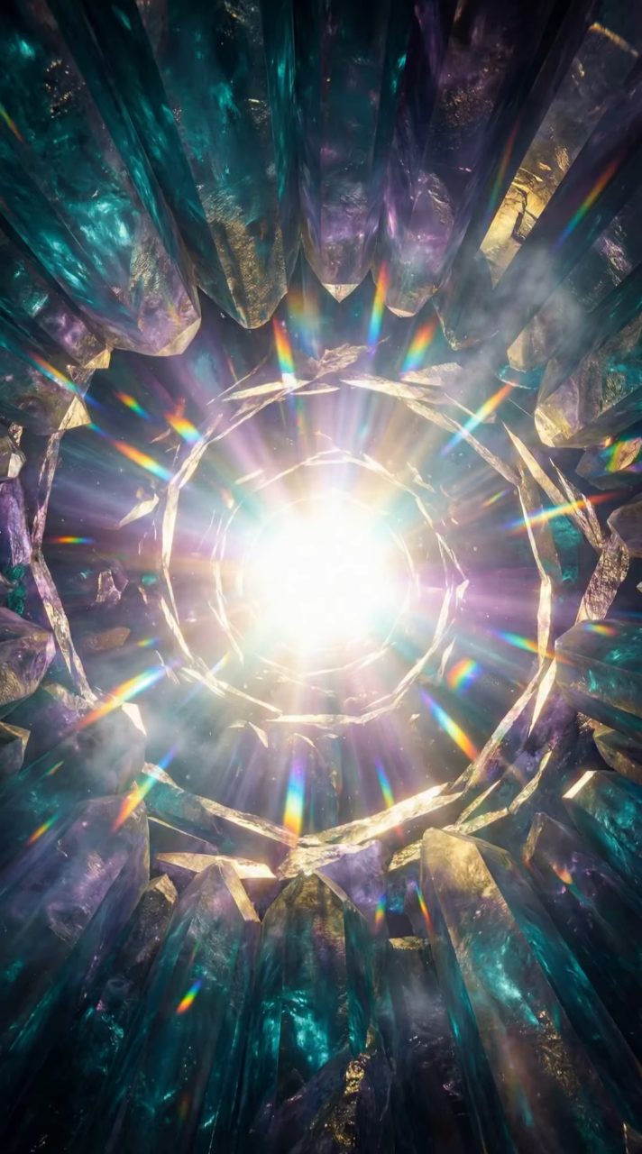 Prismatic Crystal Vortex Tunnel