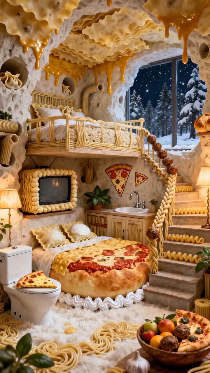 Edible Fairy Tale Pasta Pizza Den