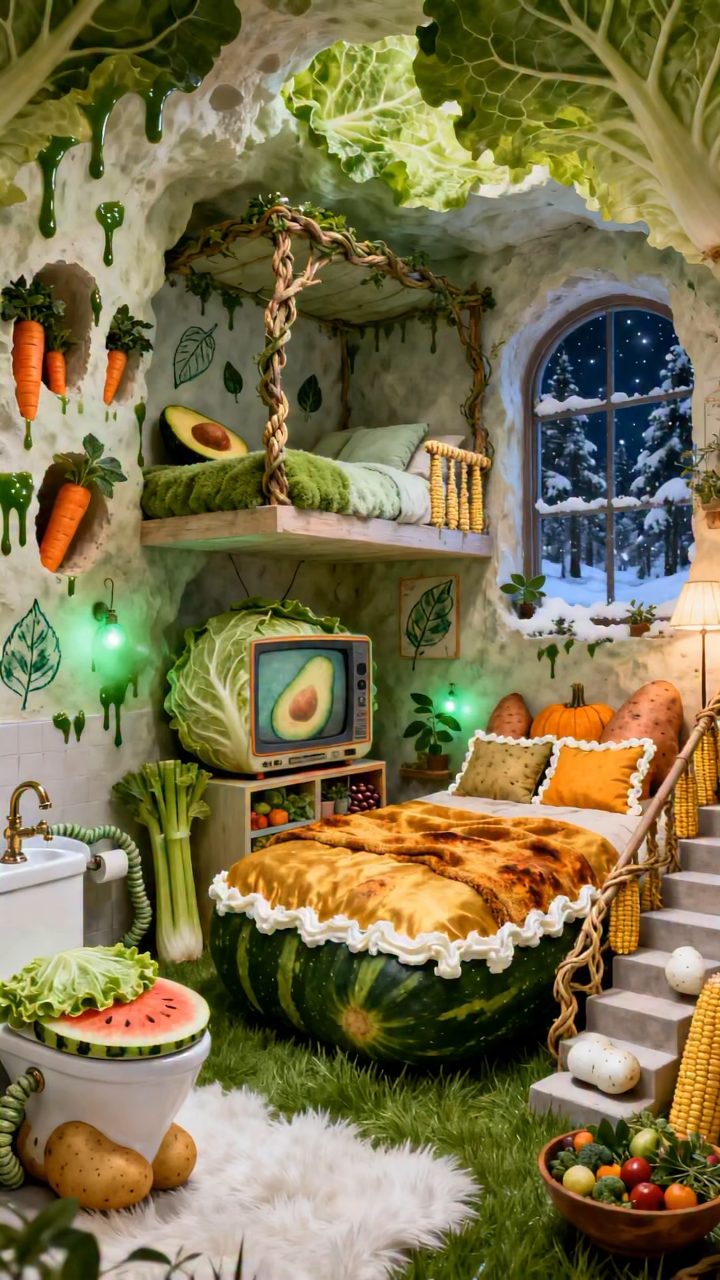 Edible Enchanted Cave Bedroom
