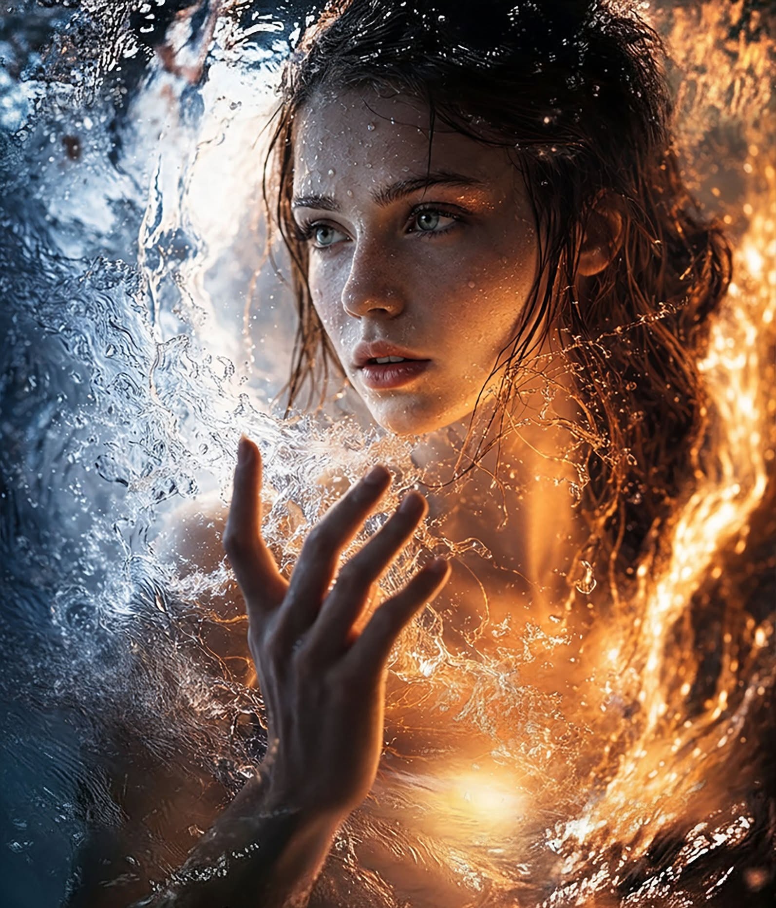 Ignited Water: Woman of Fire and Ice