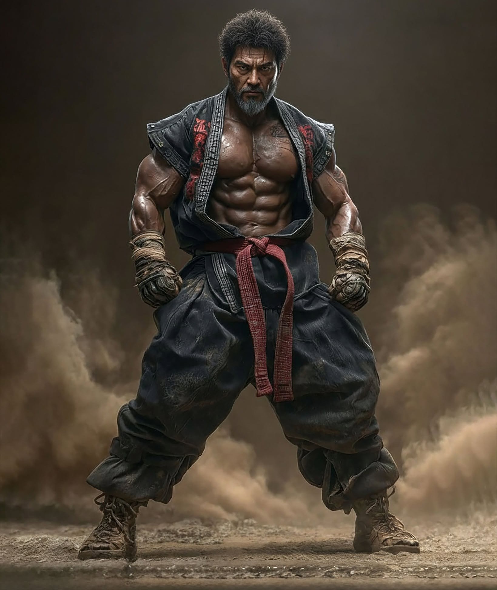 Battle-Hardened Warrior: Cinematic Fury