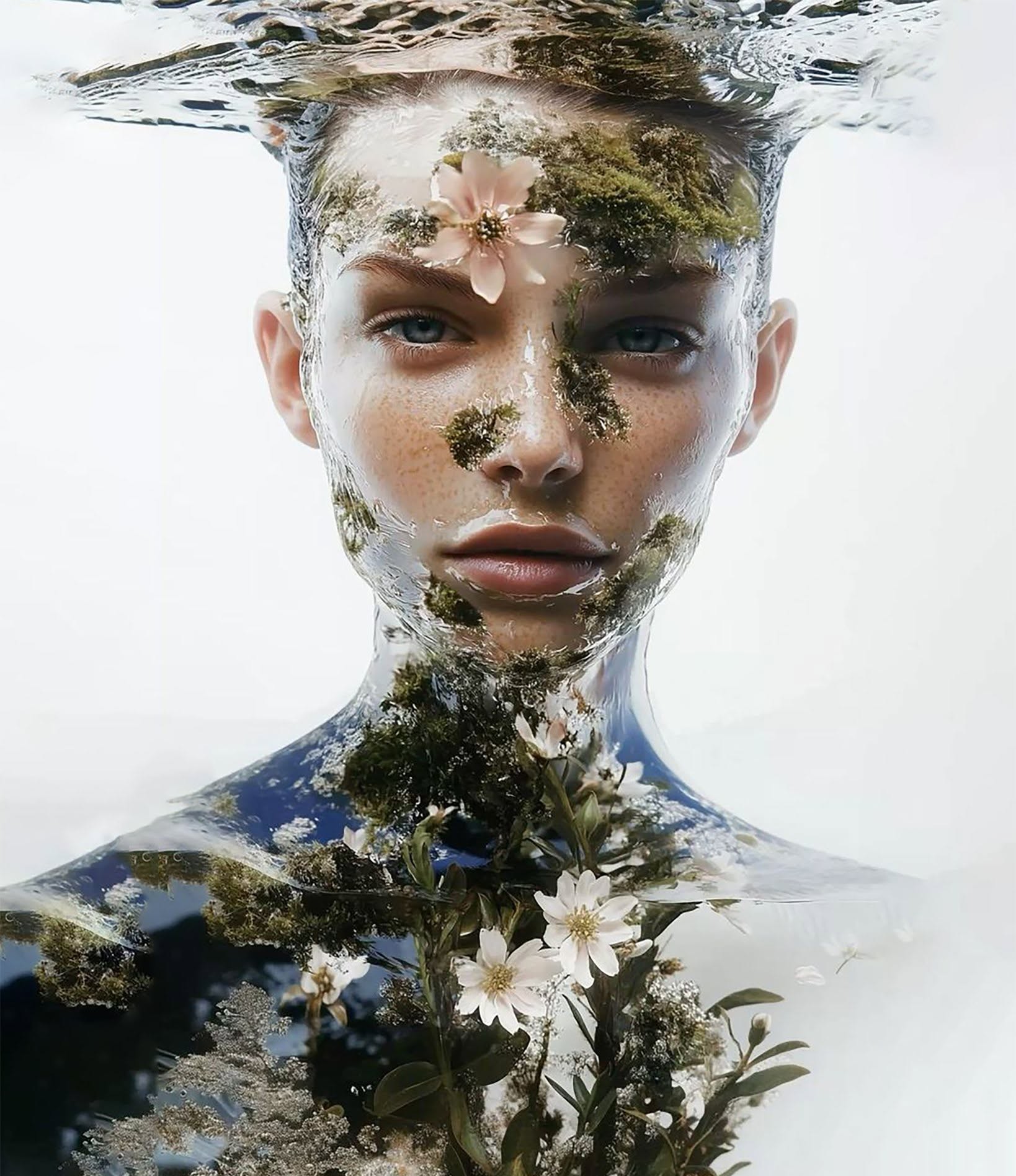 Ethereal Liquid Botanical Emergence
