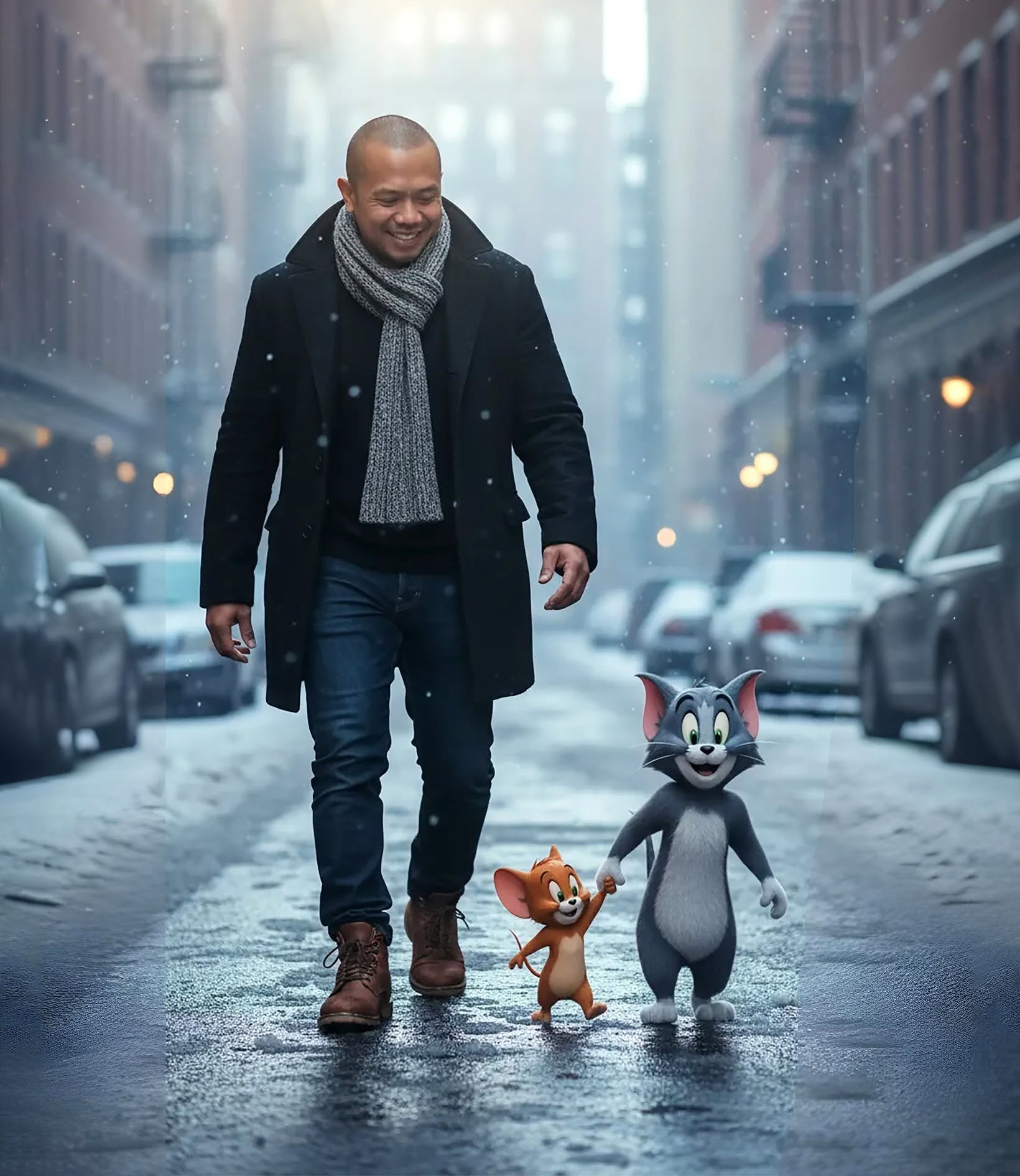 Tom & Jerry's Whimsical Winter City Walk