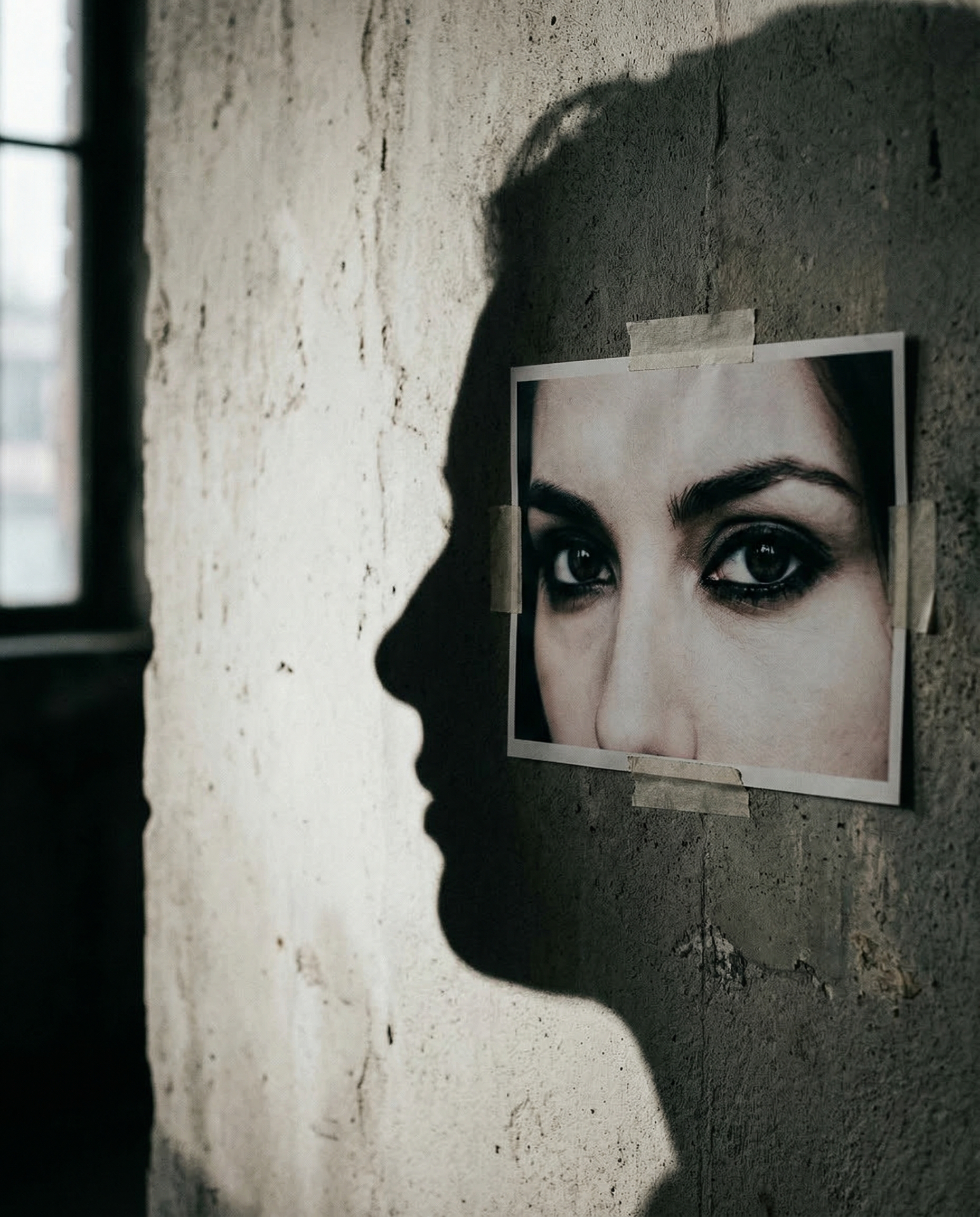 Shadow Profile Wall Portrait