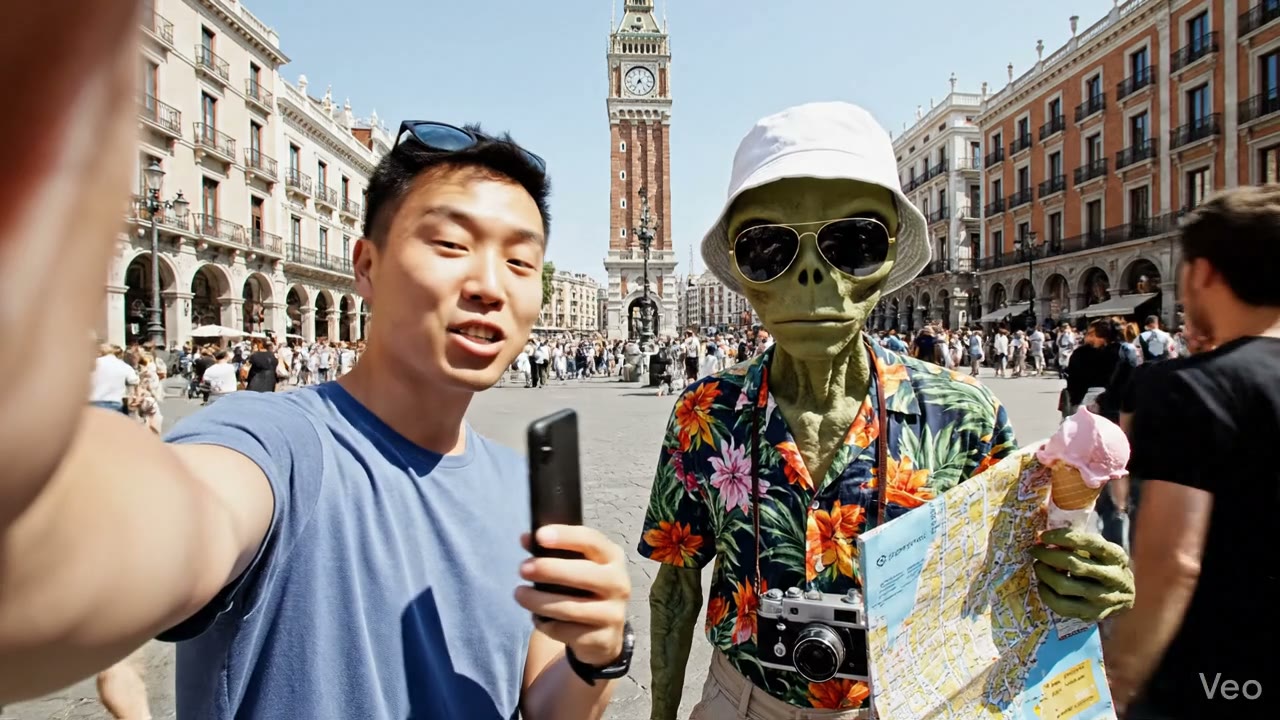 Tourist Martian Interview in Madrid