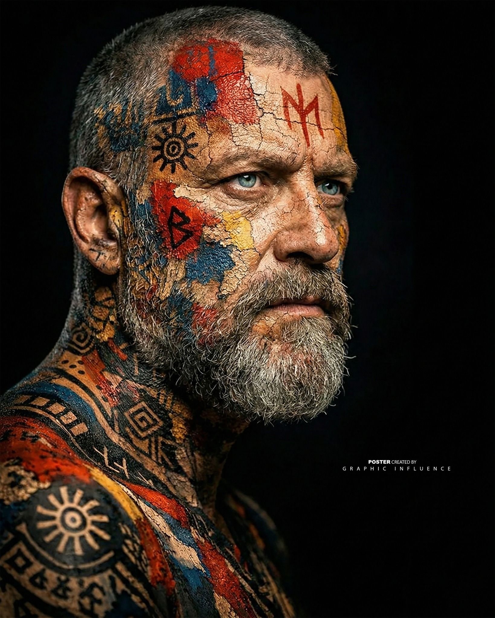 The Painted Warrior’s Gaze