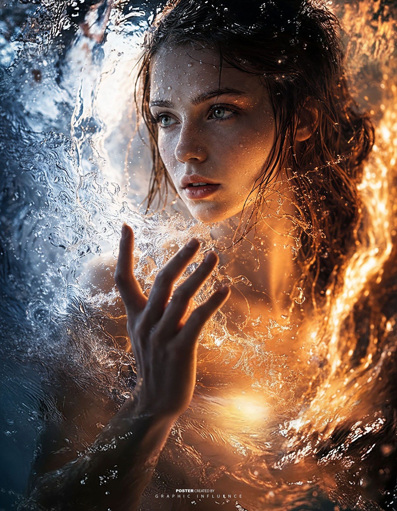 Elemental Convergence: Fire and Ice Empress