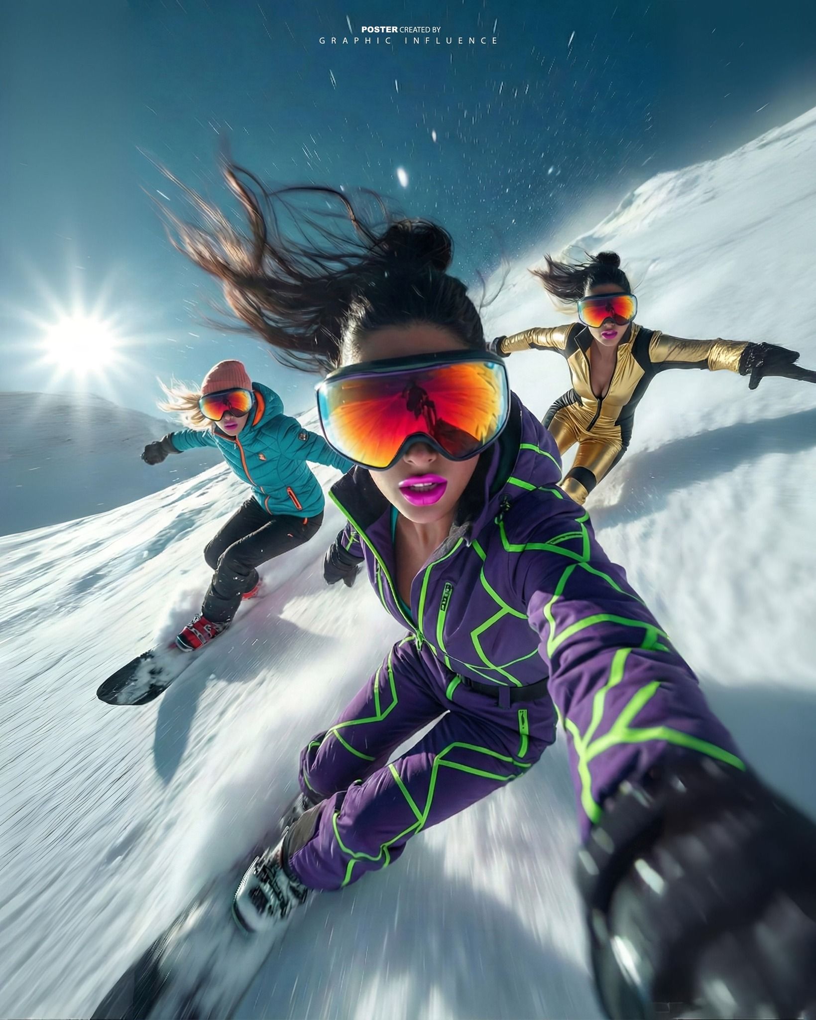Cyberpunk Slope Sirens High Speed Selfie