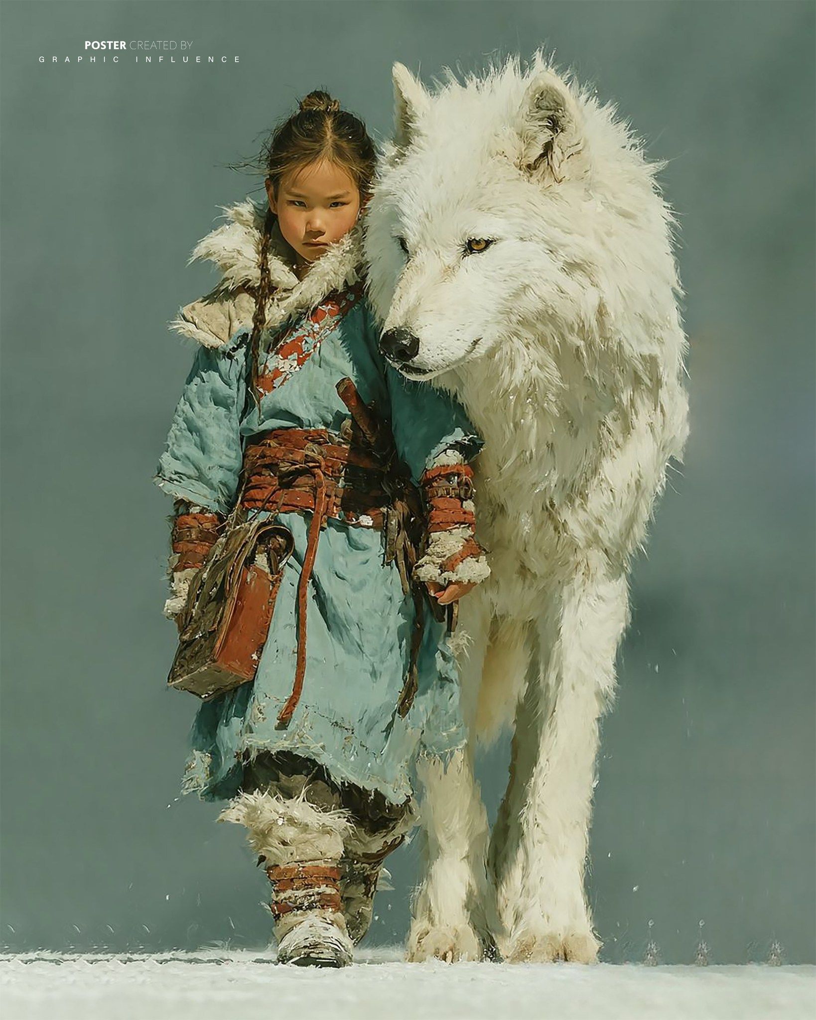 The Nomad and Her Great White Wolf