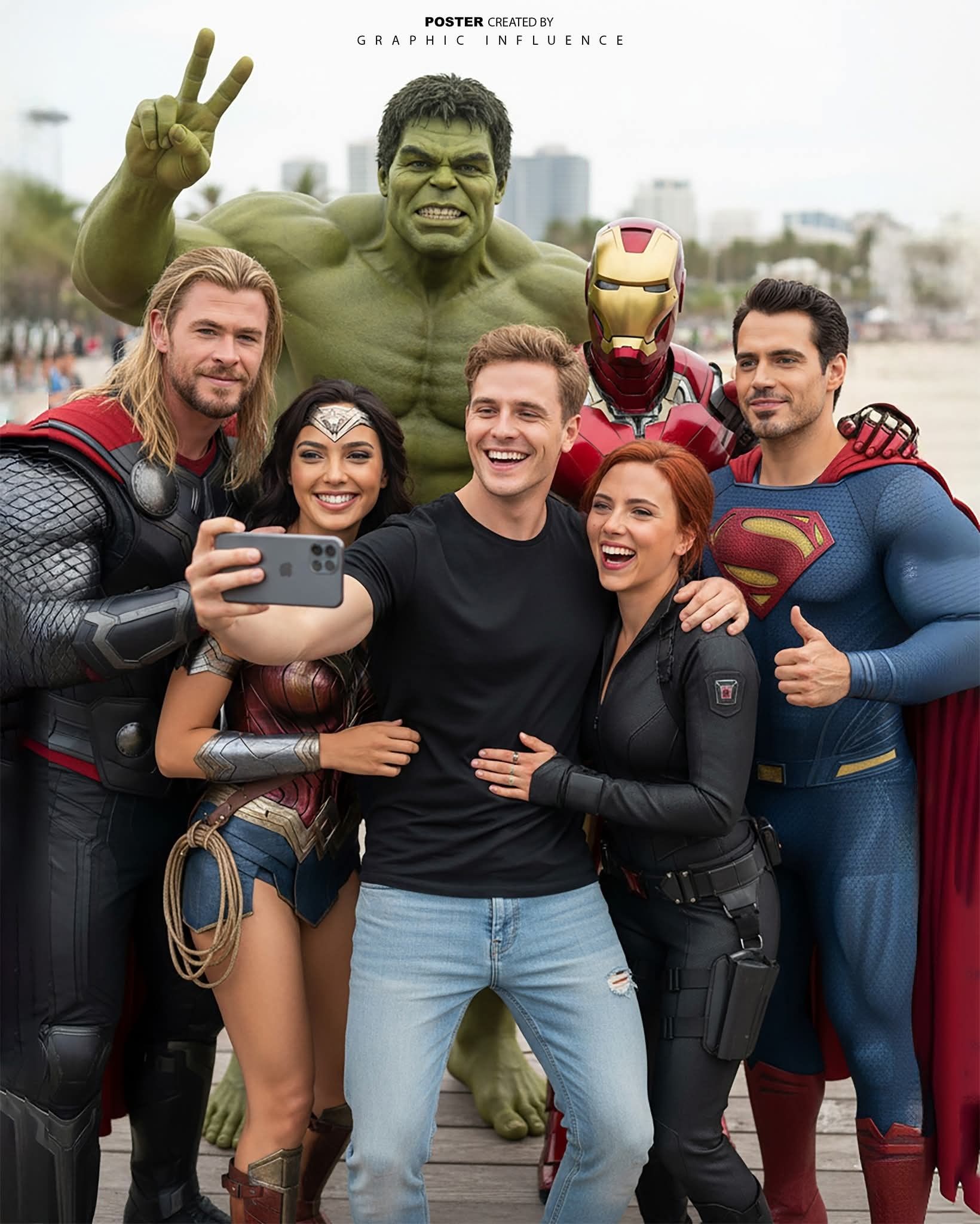 Multiverse Heroes Ultimate Crossover Selfie