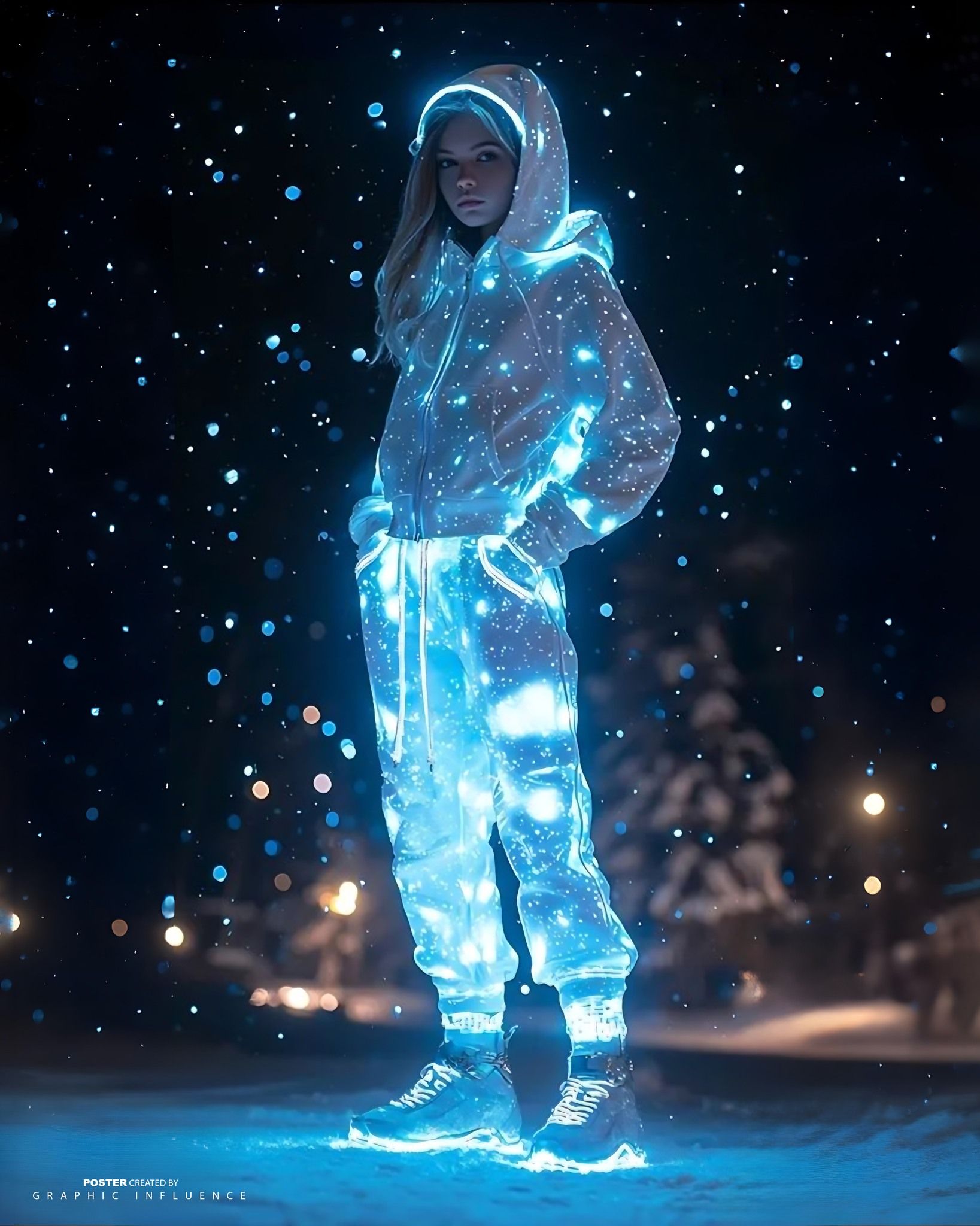 Nebula Glow in the Frozen Tundra