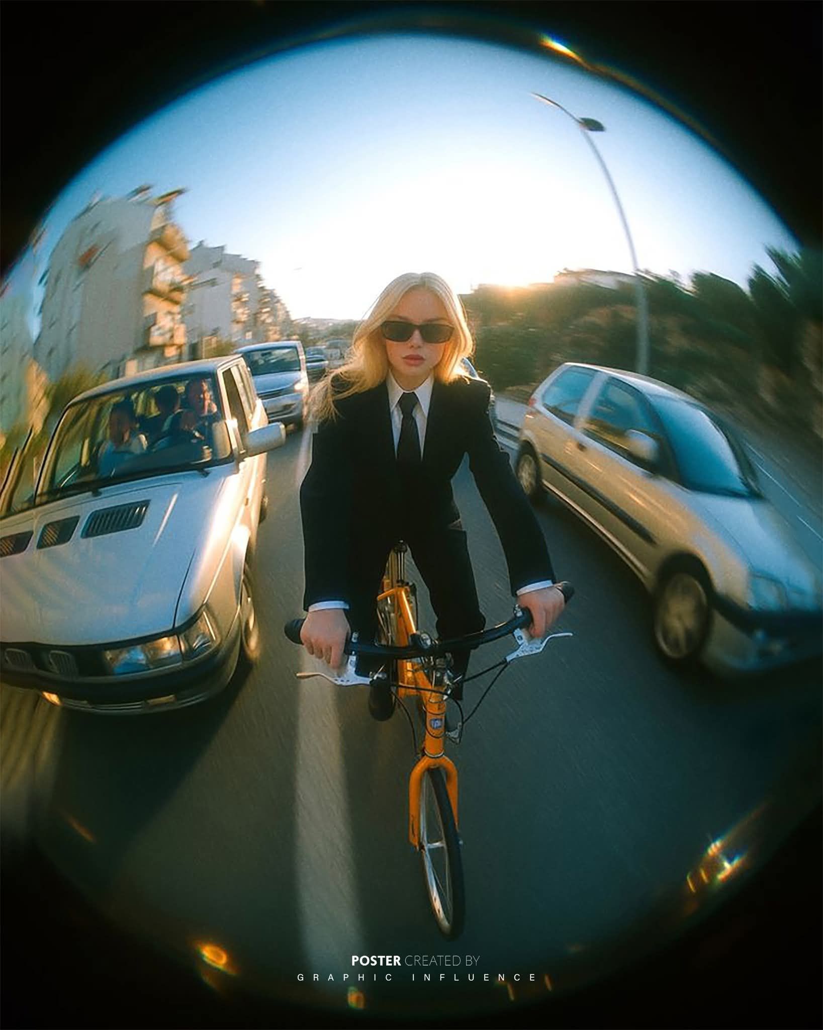 Golden Hour Rebel in Motion