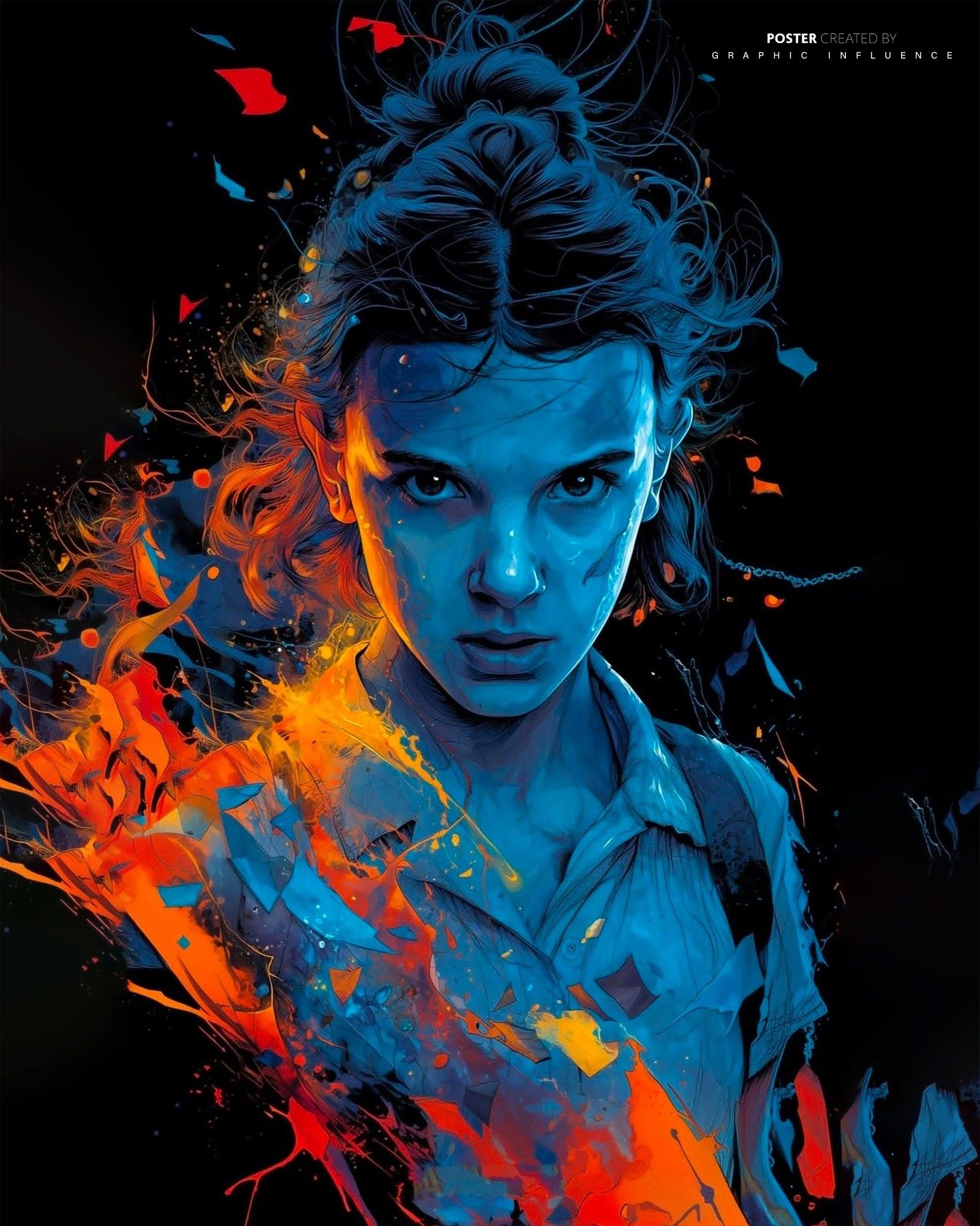 Fierce Ember and Ice Portrait