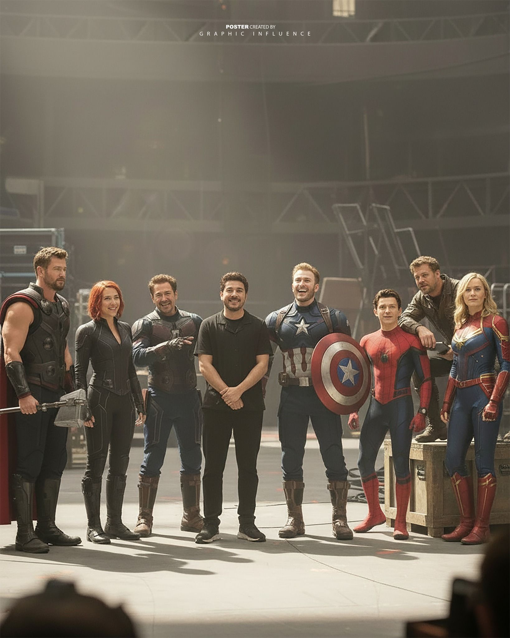 Superhero Movie Set Wrap Photo