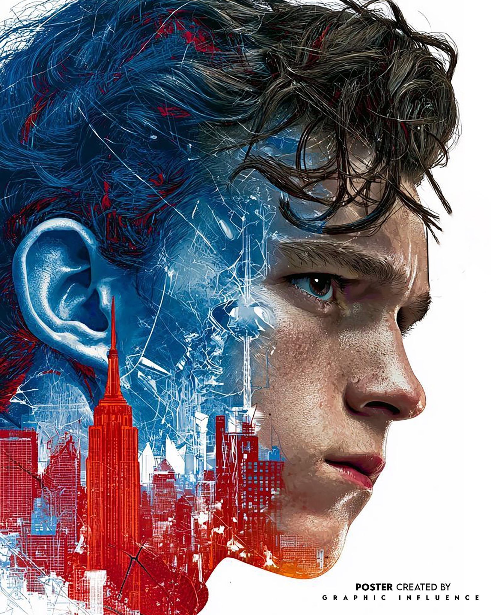 City Guardian Double Exposure Portrait