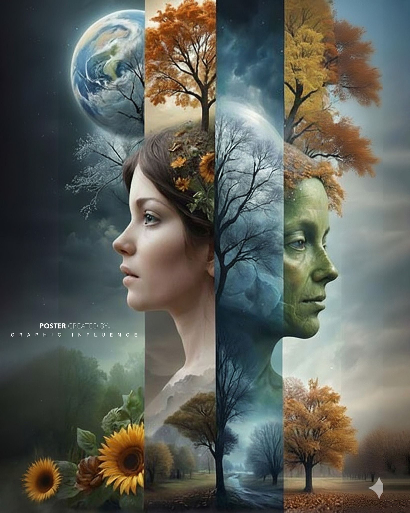 Ethereal Seasons: The Cycle of Life and Time