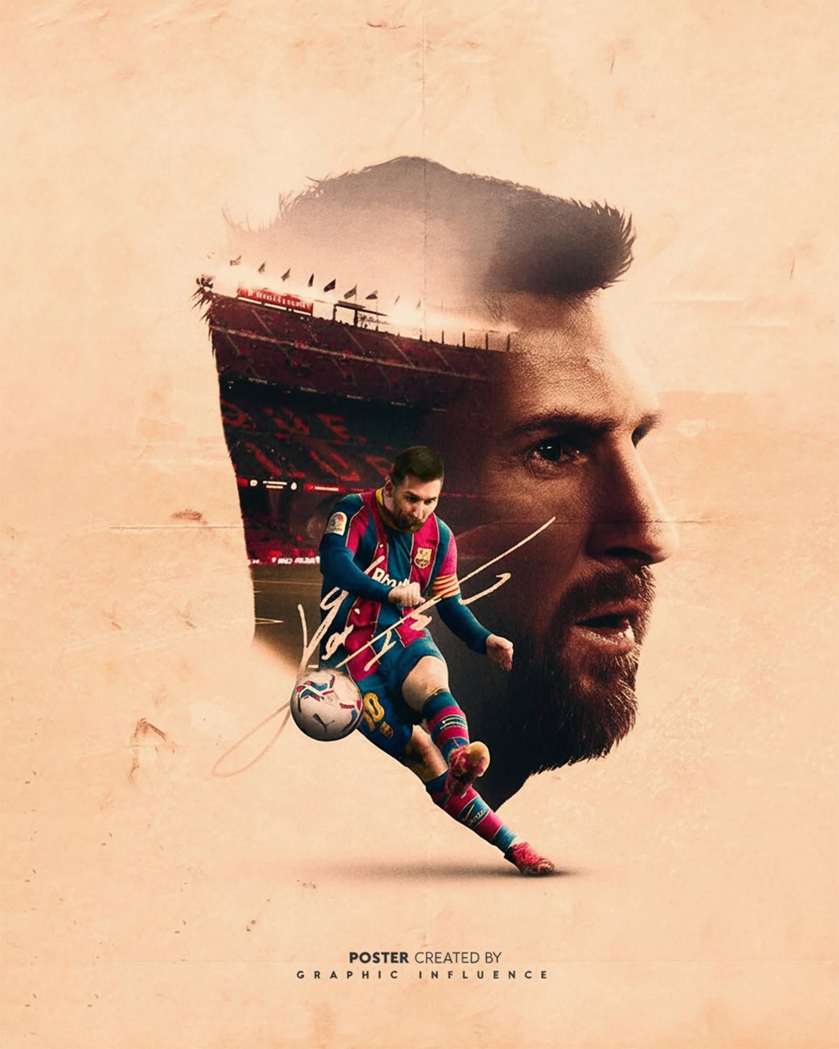 Vintage Legend Messi Exhibition Poster