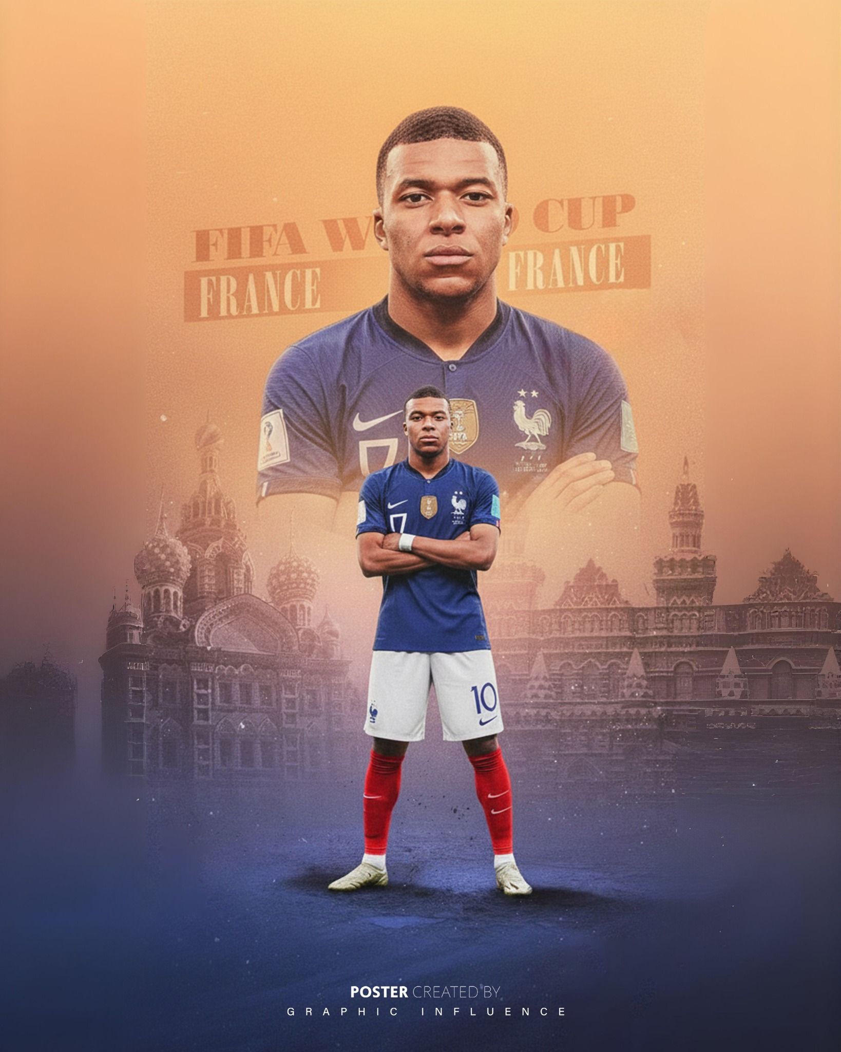 Mbappé: World Cup Icon in Blueand Gold