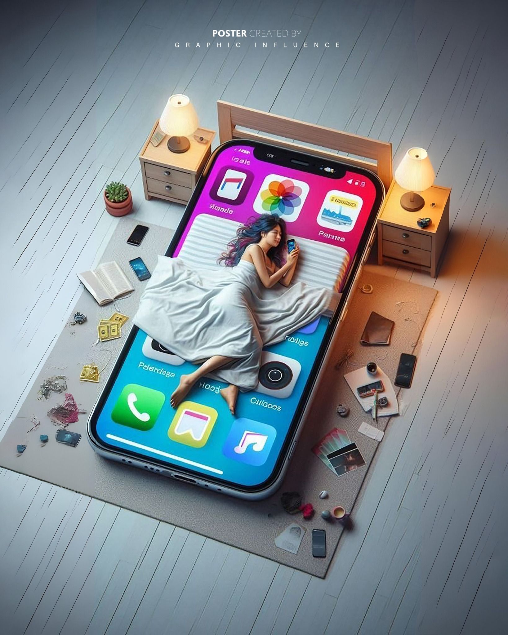 Digital Slumber on a Smartphone Bed