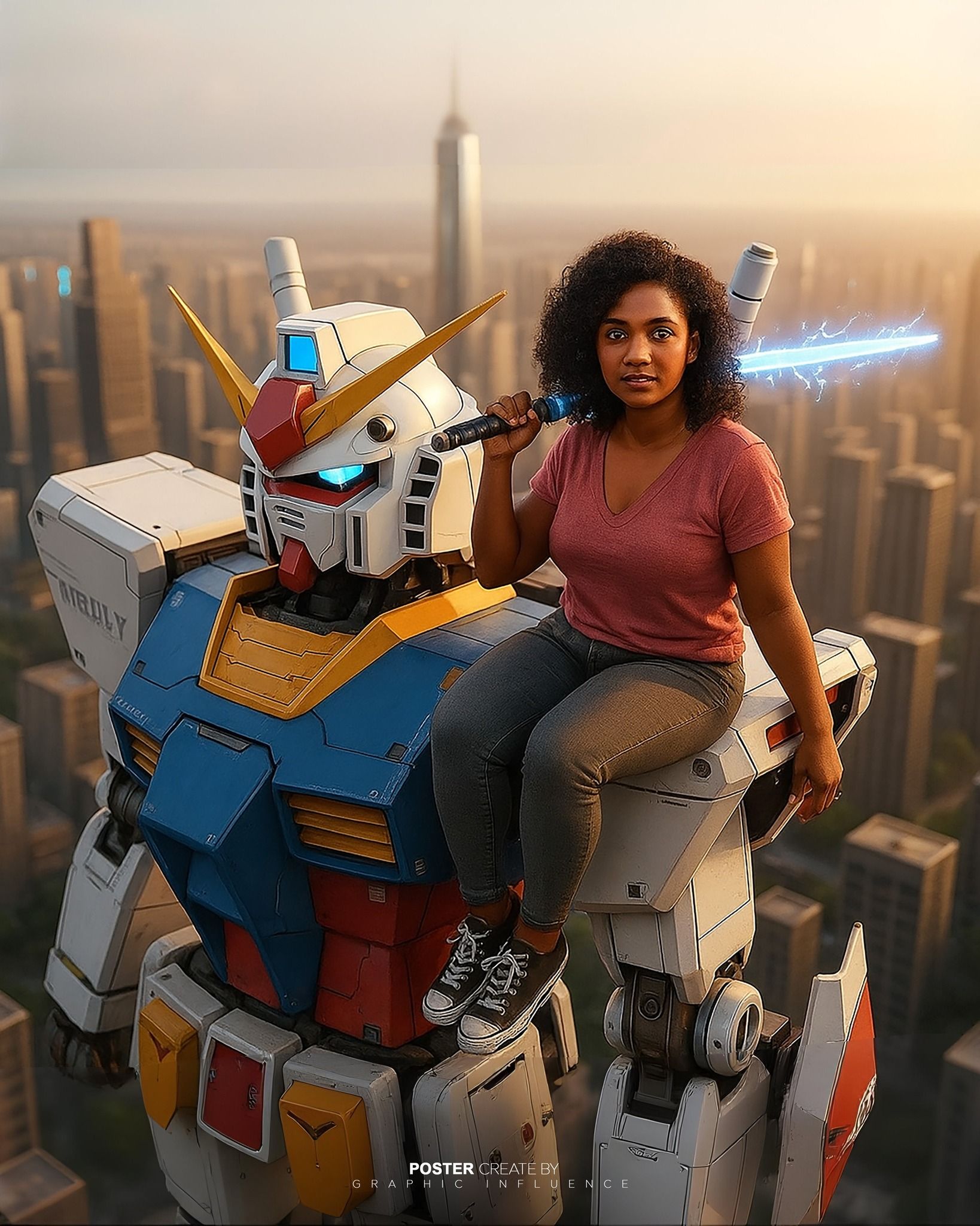 Gundam High Rise with MakuCez TV Guardian