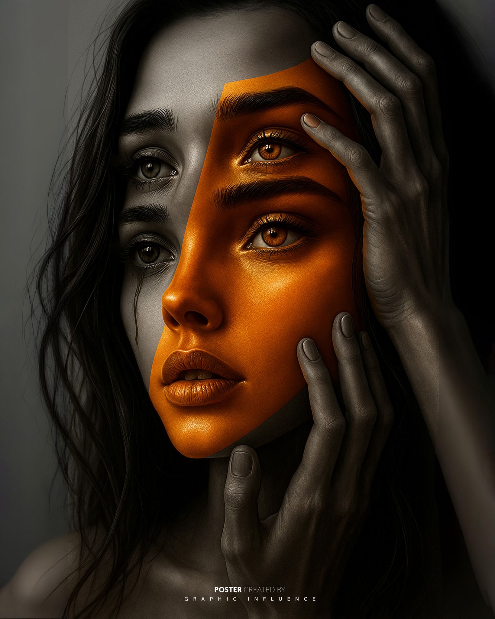 Dual Identity Metallic Mask Vision