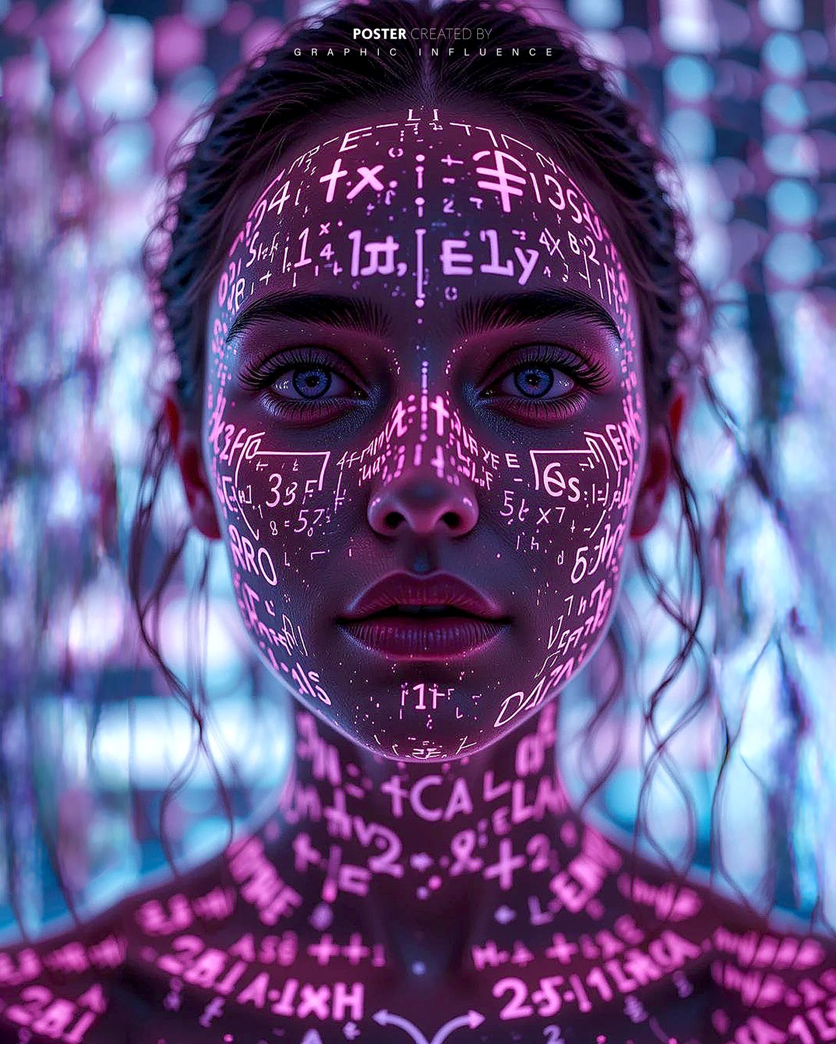 Cybernetic Cipher Portrait