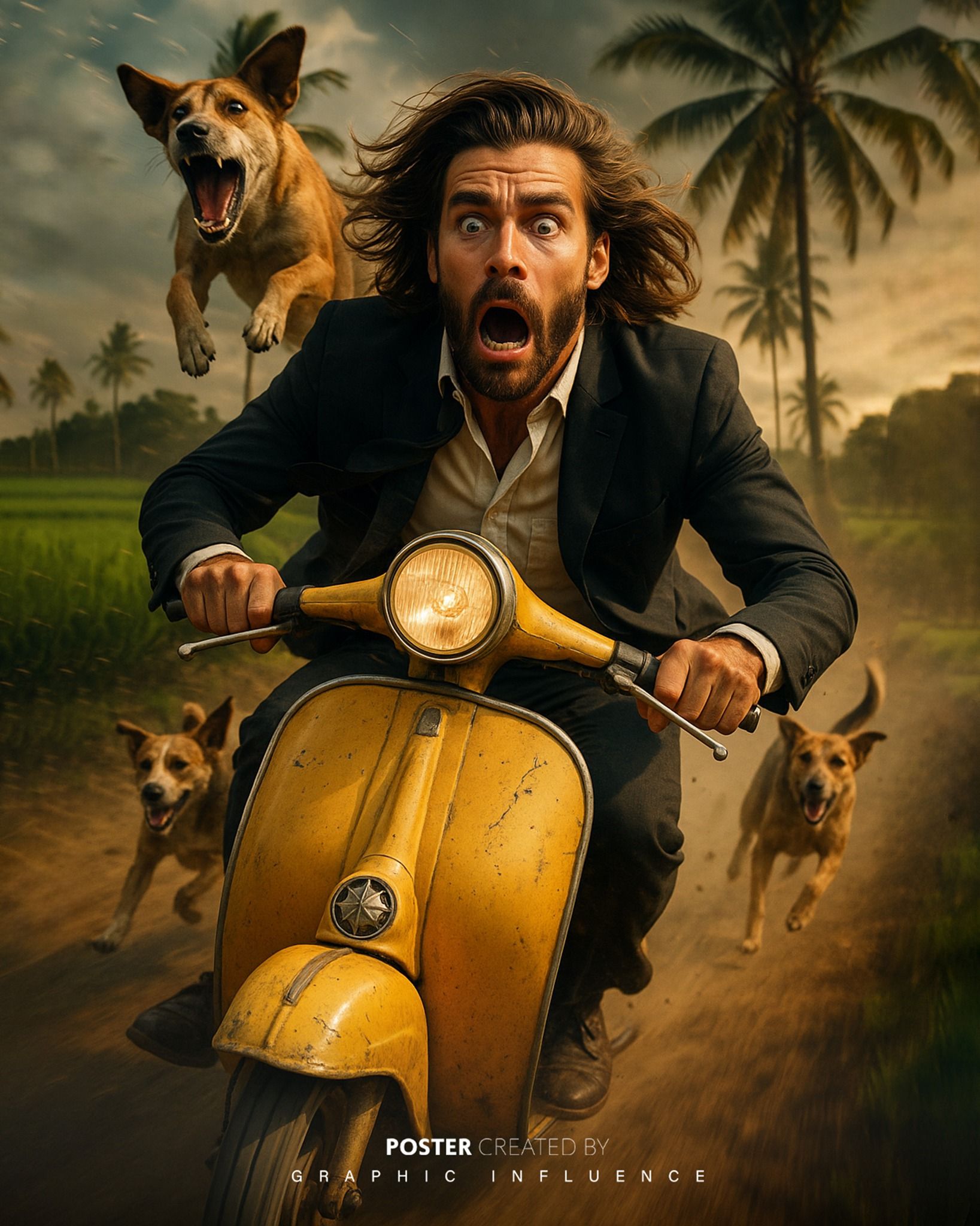 Scooter Escape From The Hounds