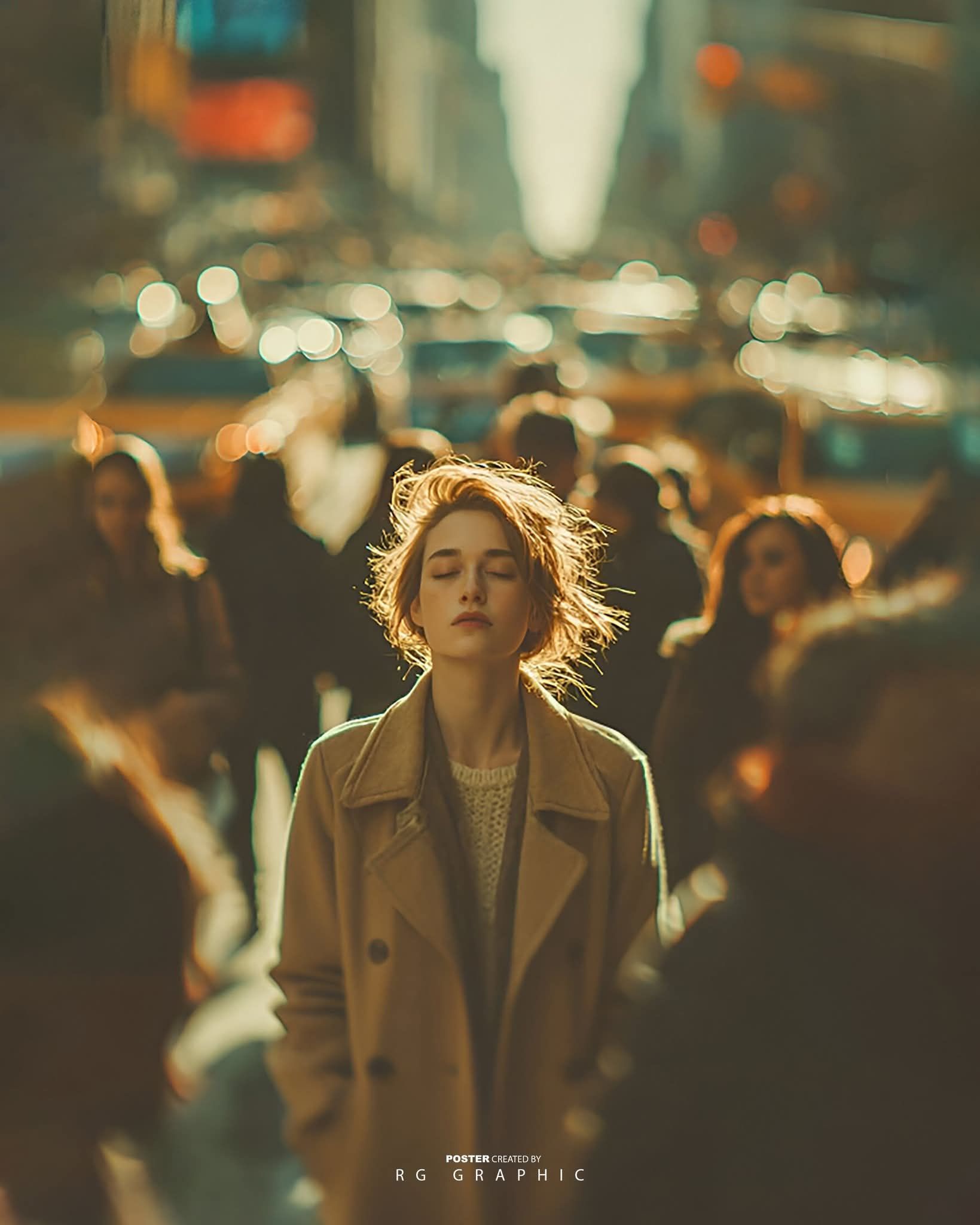 Stillness Amidst the Neon Rush