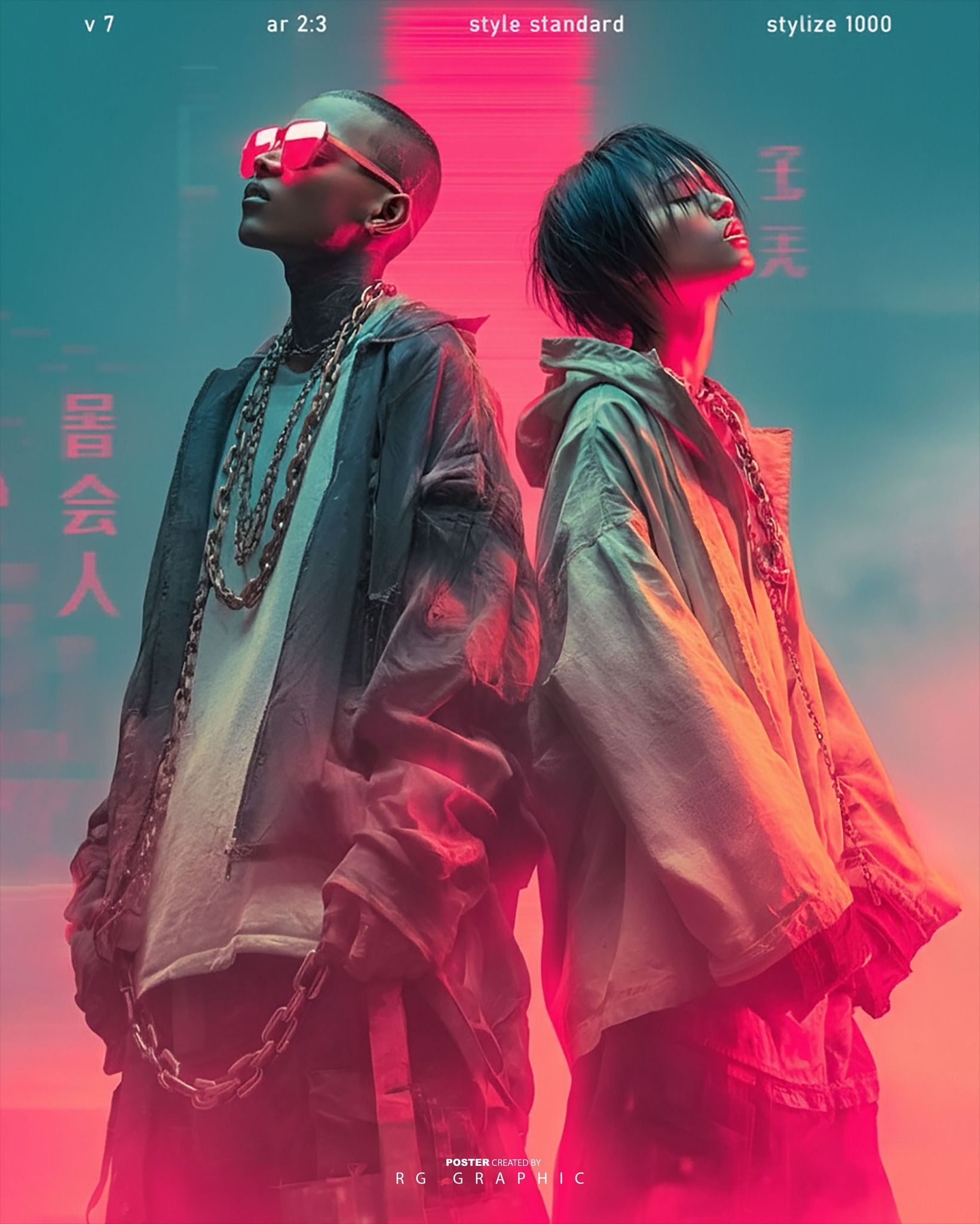 Neon Rebels: Cyberpunk Fashion Editorial