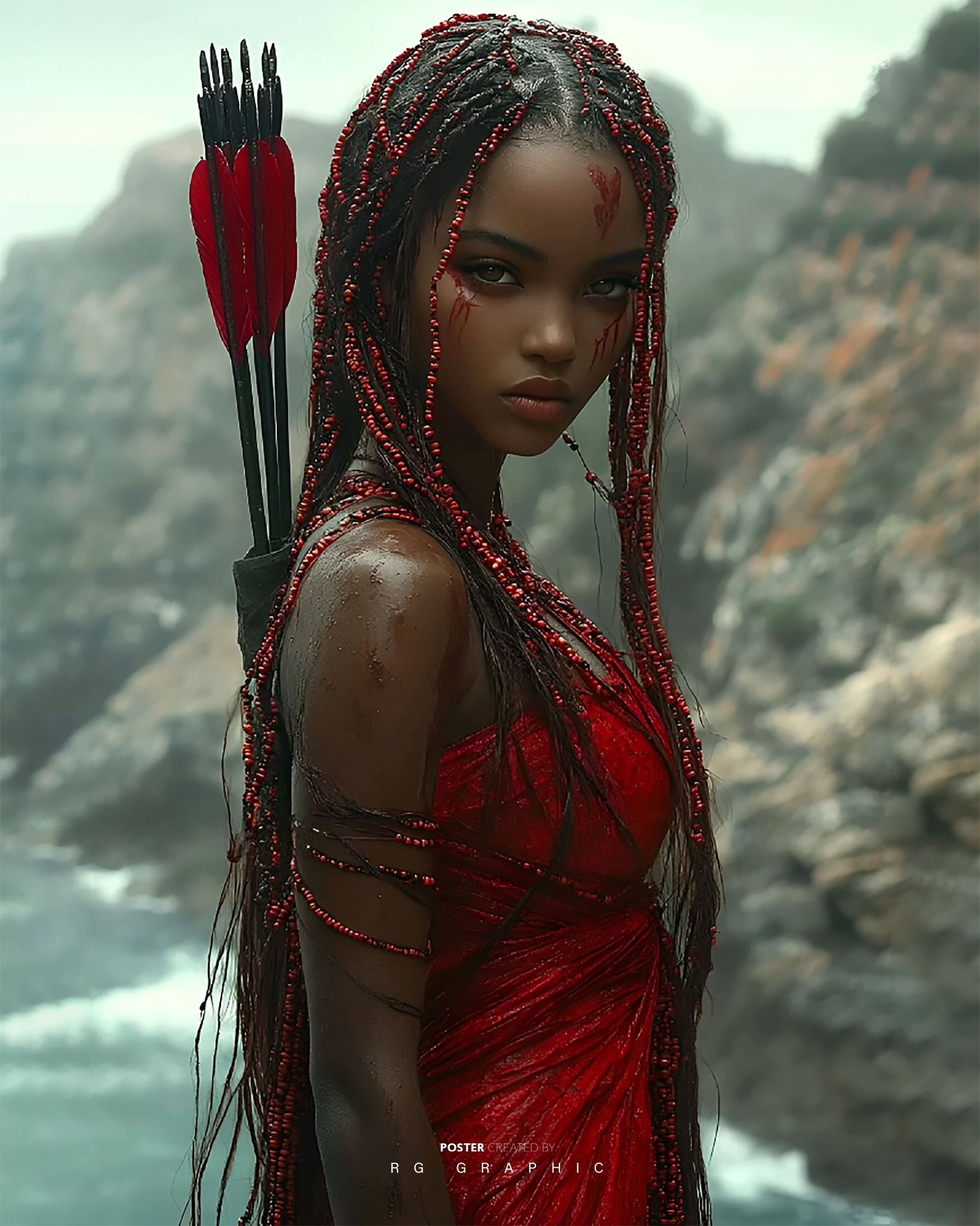Scarlet Warrior of the Crashing Tides