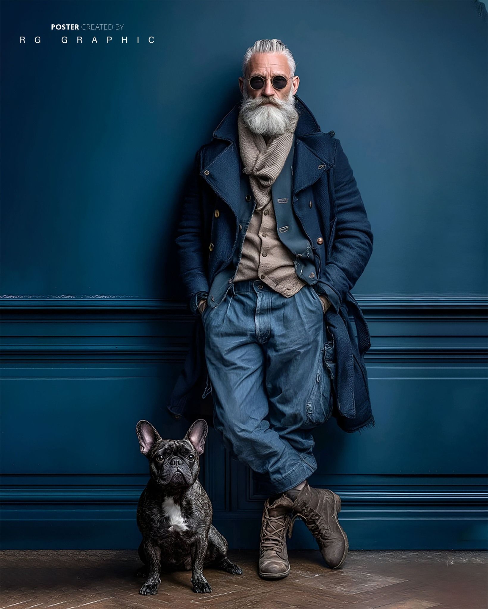 Vintage Gentleman and His Loyal Companion