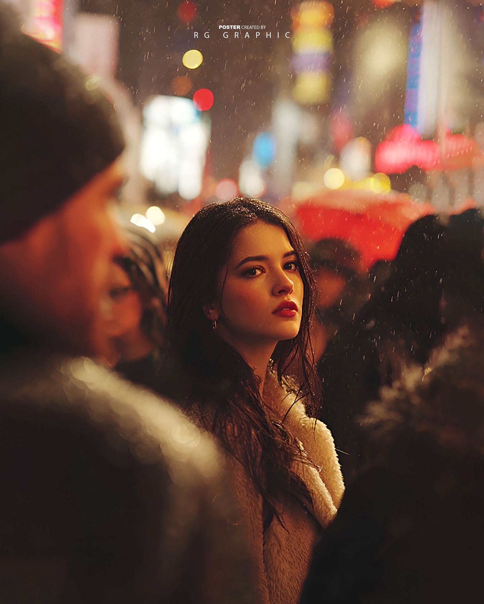 Neon Rain Echoes in the Night