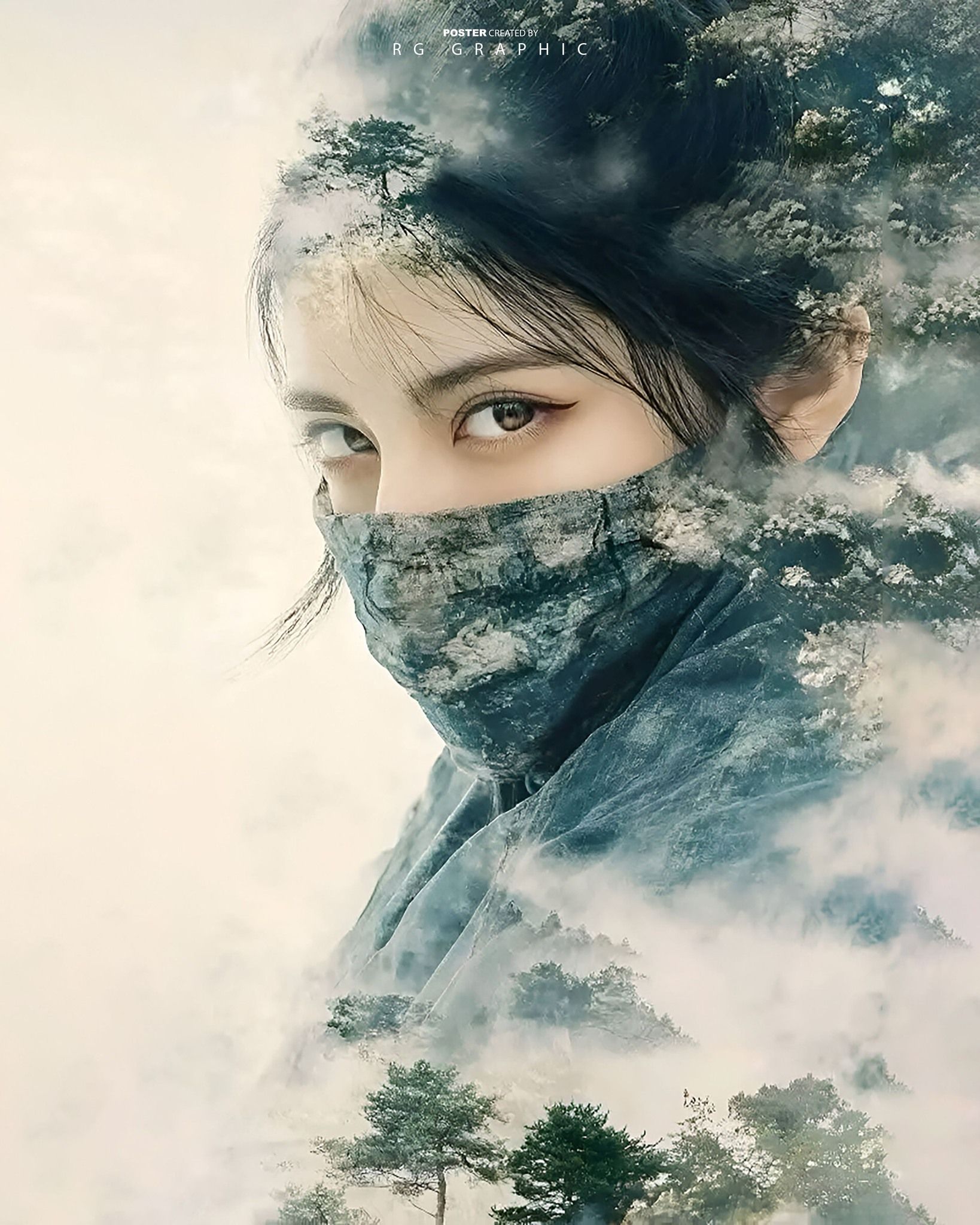 Forest Soul Double Exposure Mask