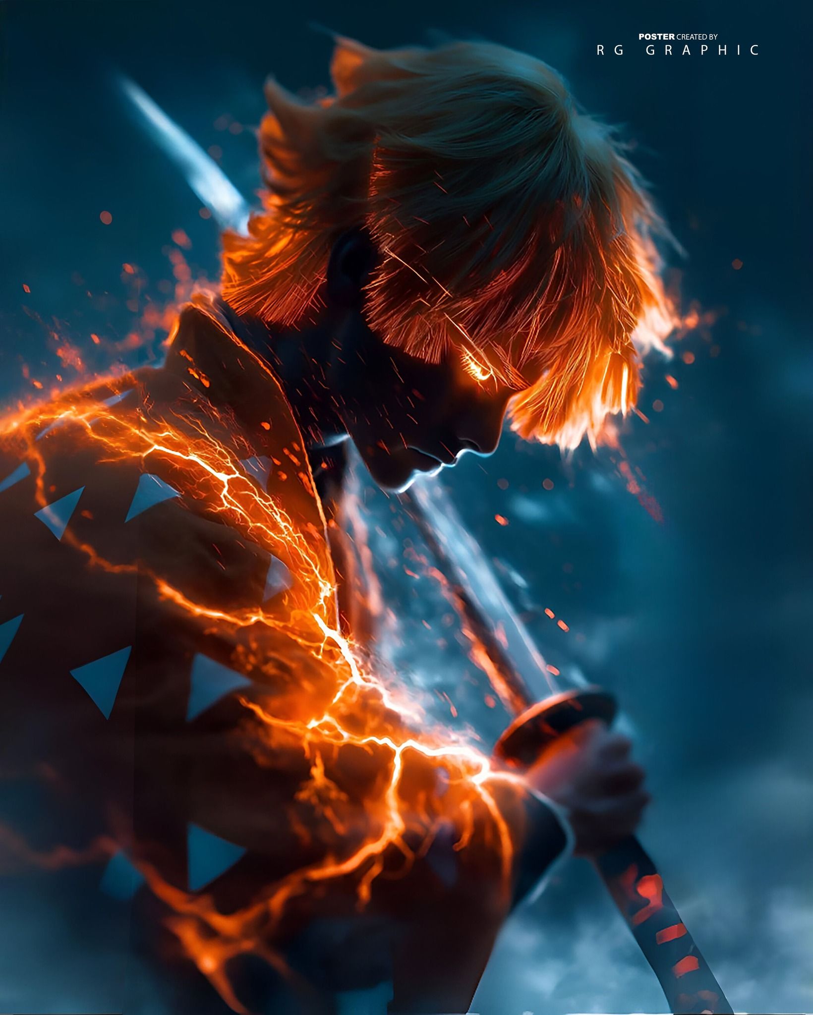 Blazing Soul Samurai in the Storm