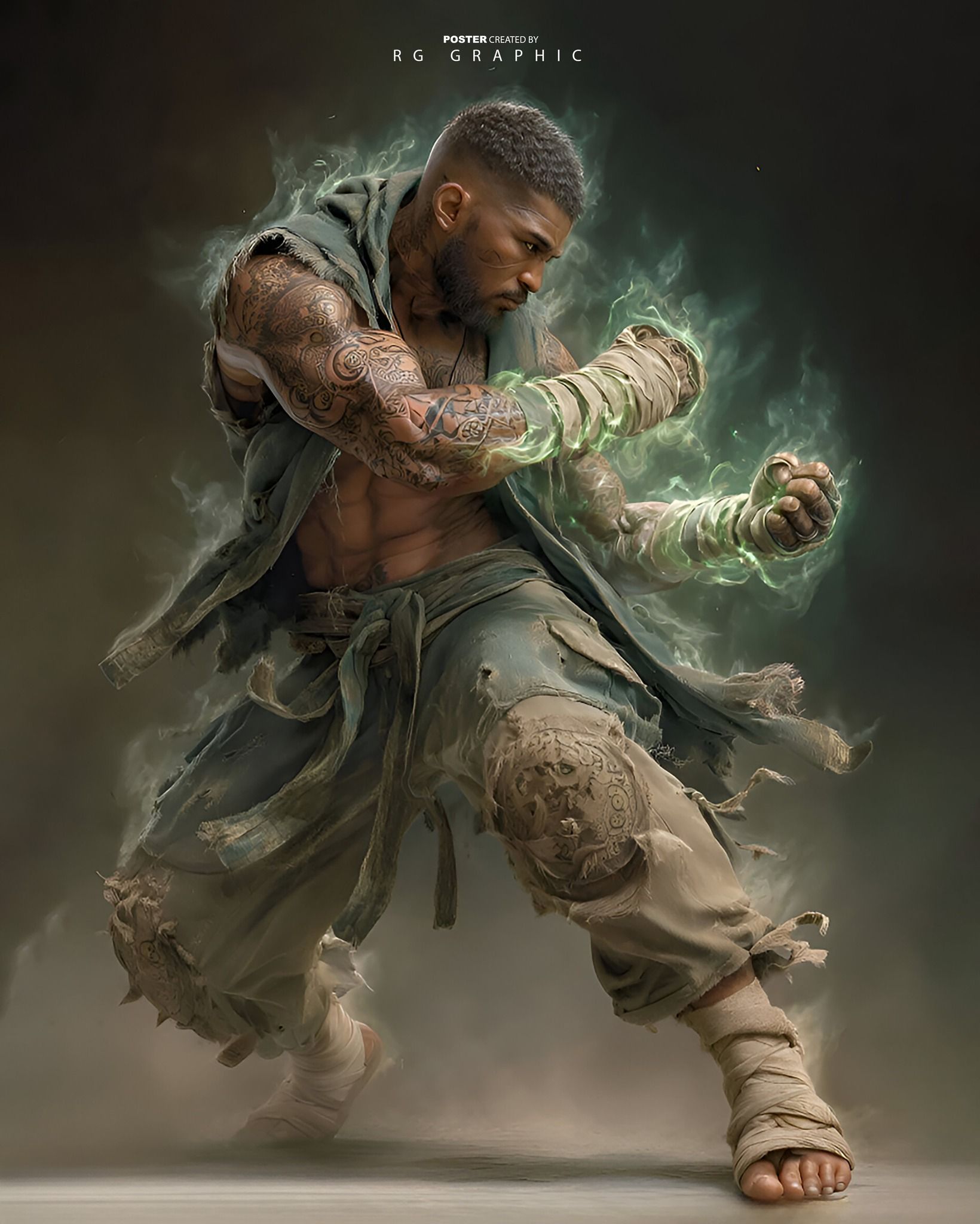 Emerald Fist Monk Warrior