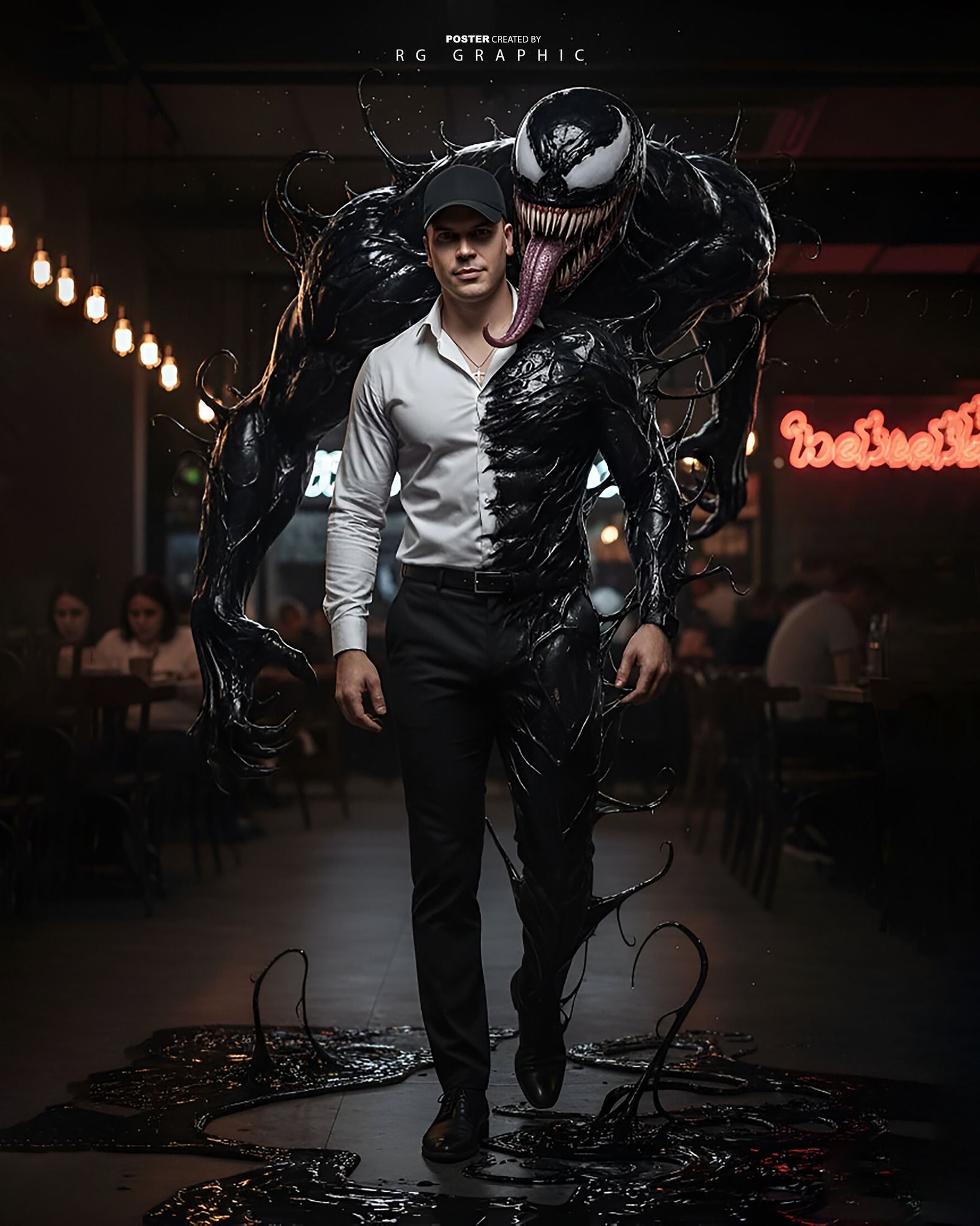 Symbiote Evolution in Noir Neon