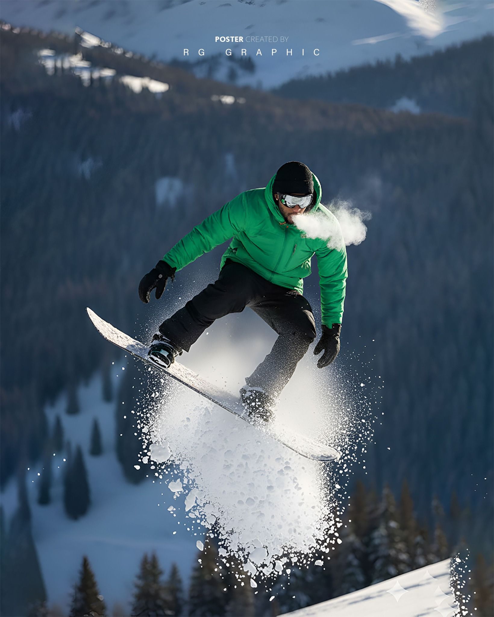 Frozen Flight on Emerald Slopes