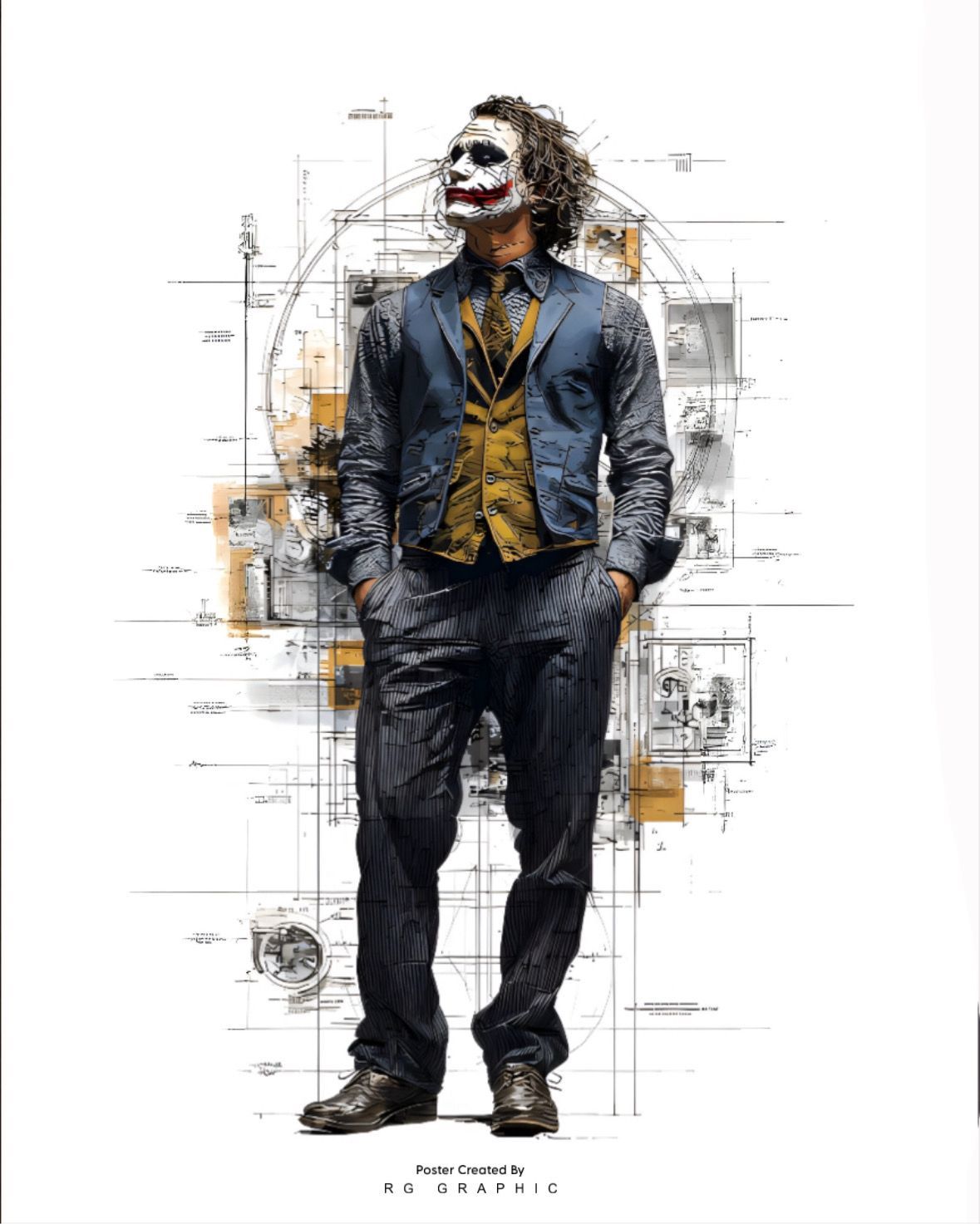 Architectural Joker Portrait