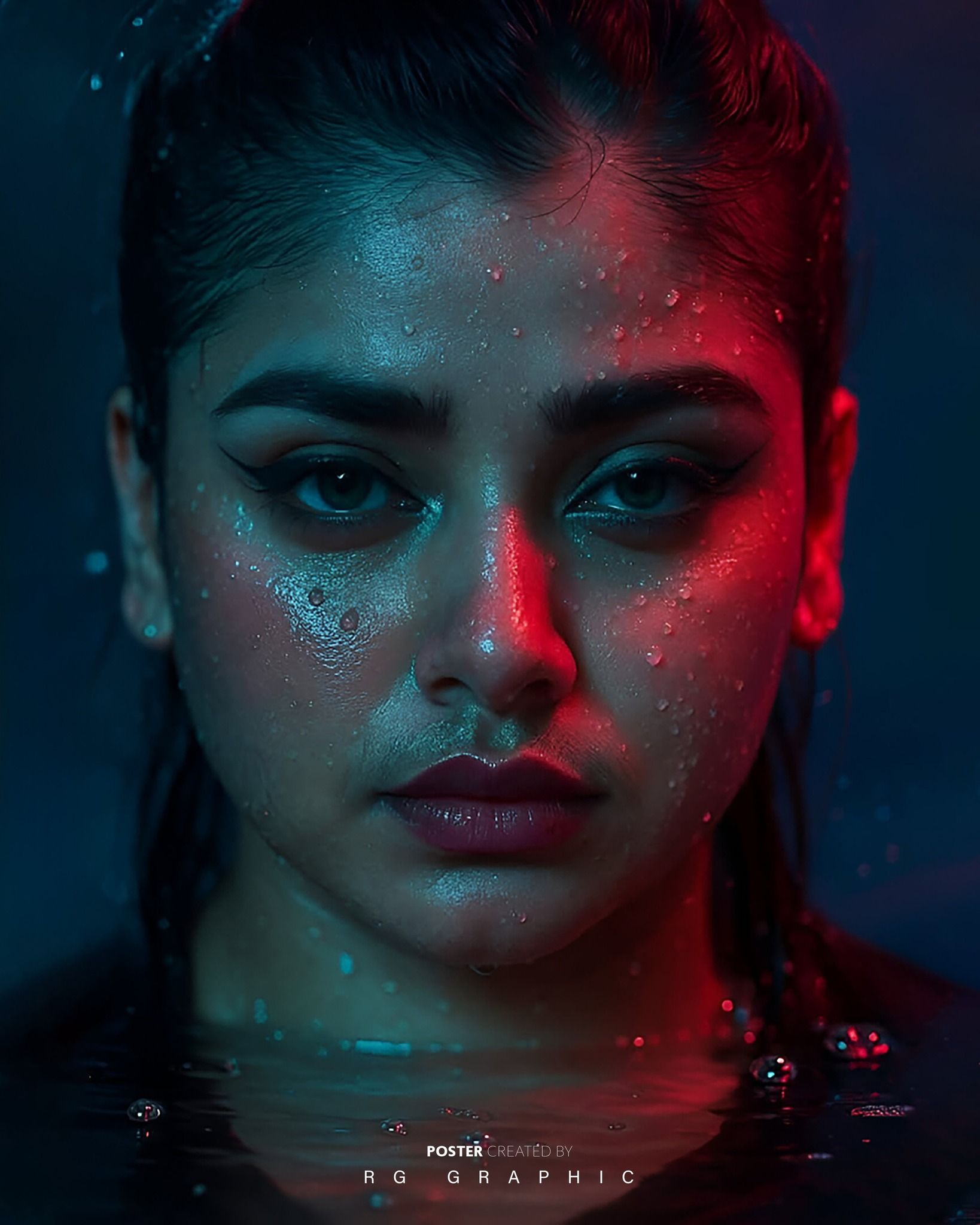 Neon Shadows Rising from the Deep