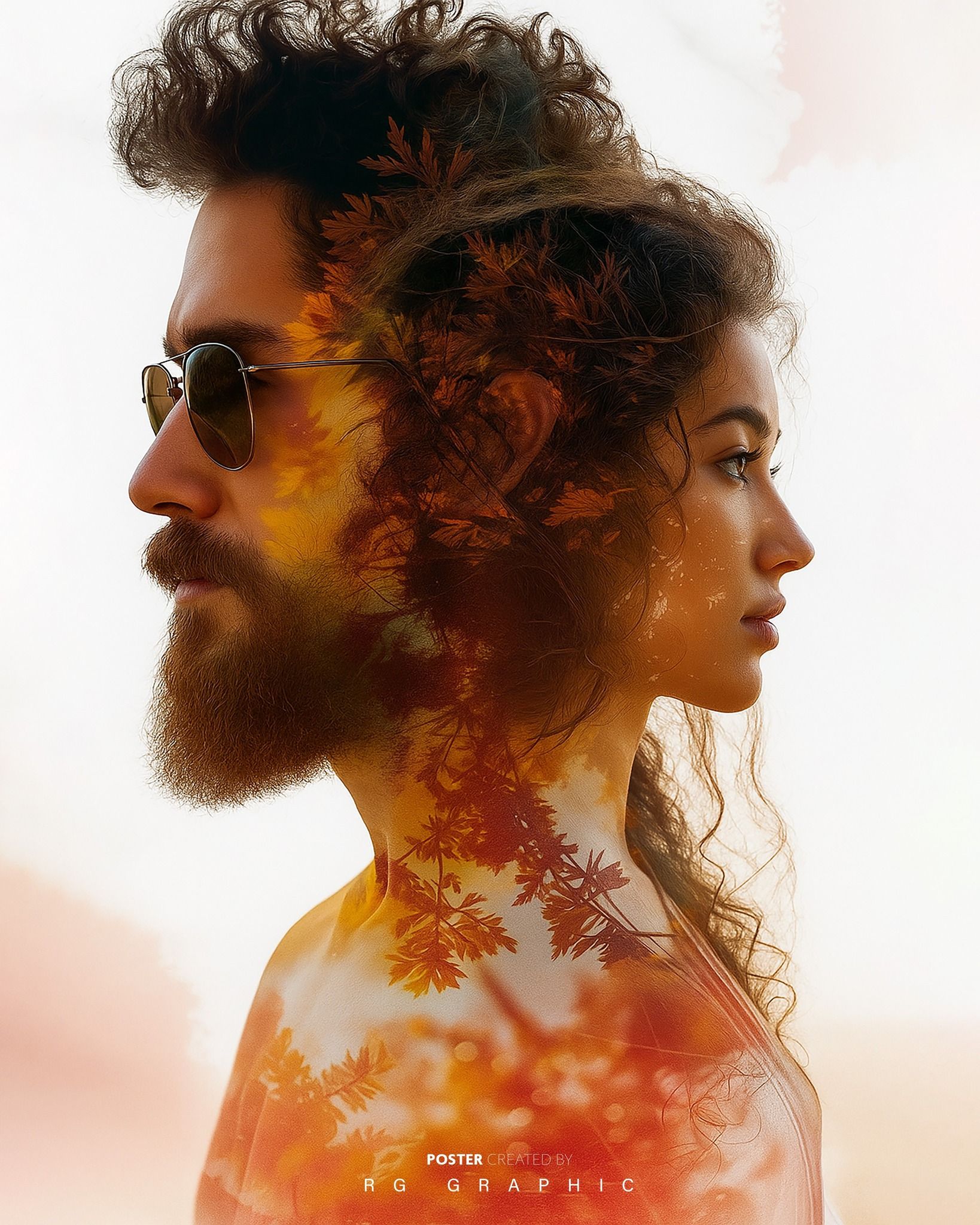 Autumn Souls Double Exposure Portrait