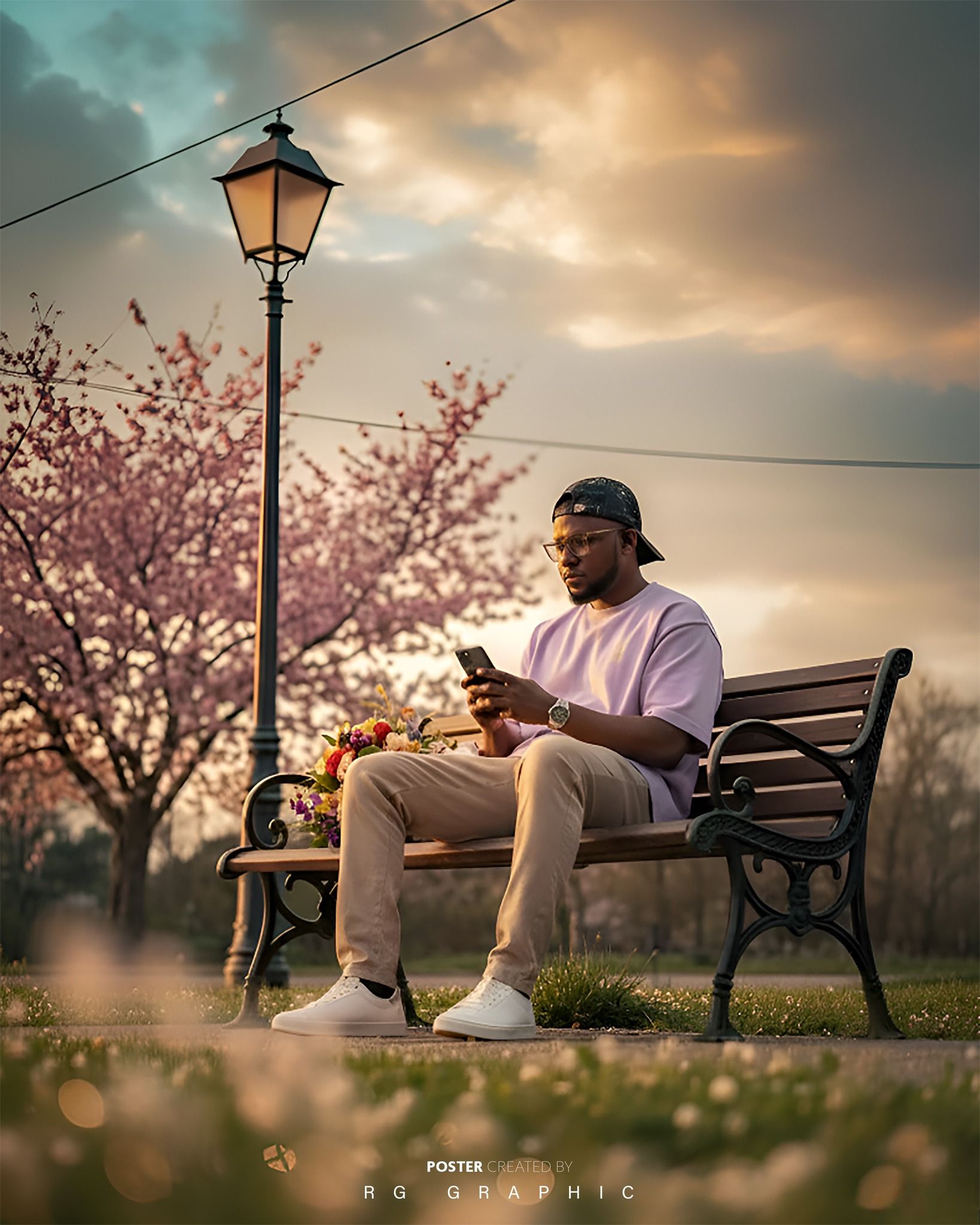 Golden Hour Connection in the Park
