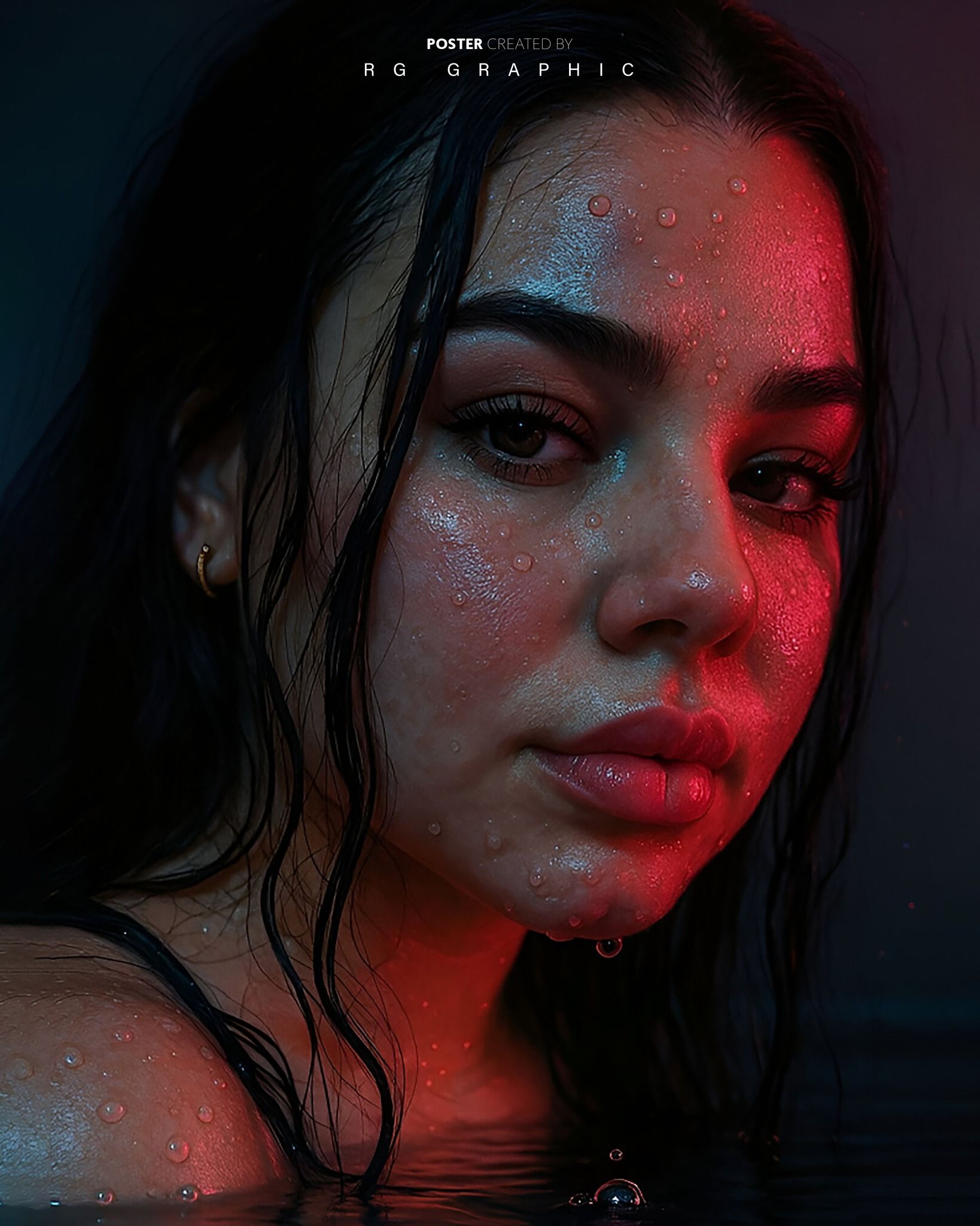 Neon Reflections in the Midnight Tide