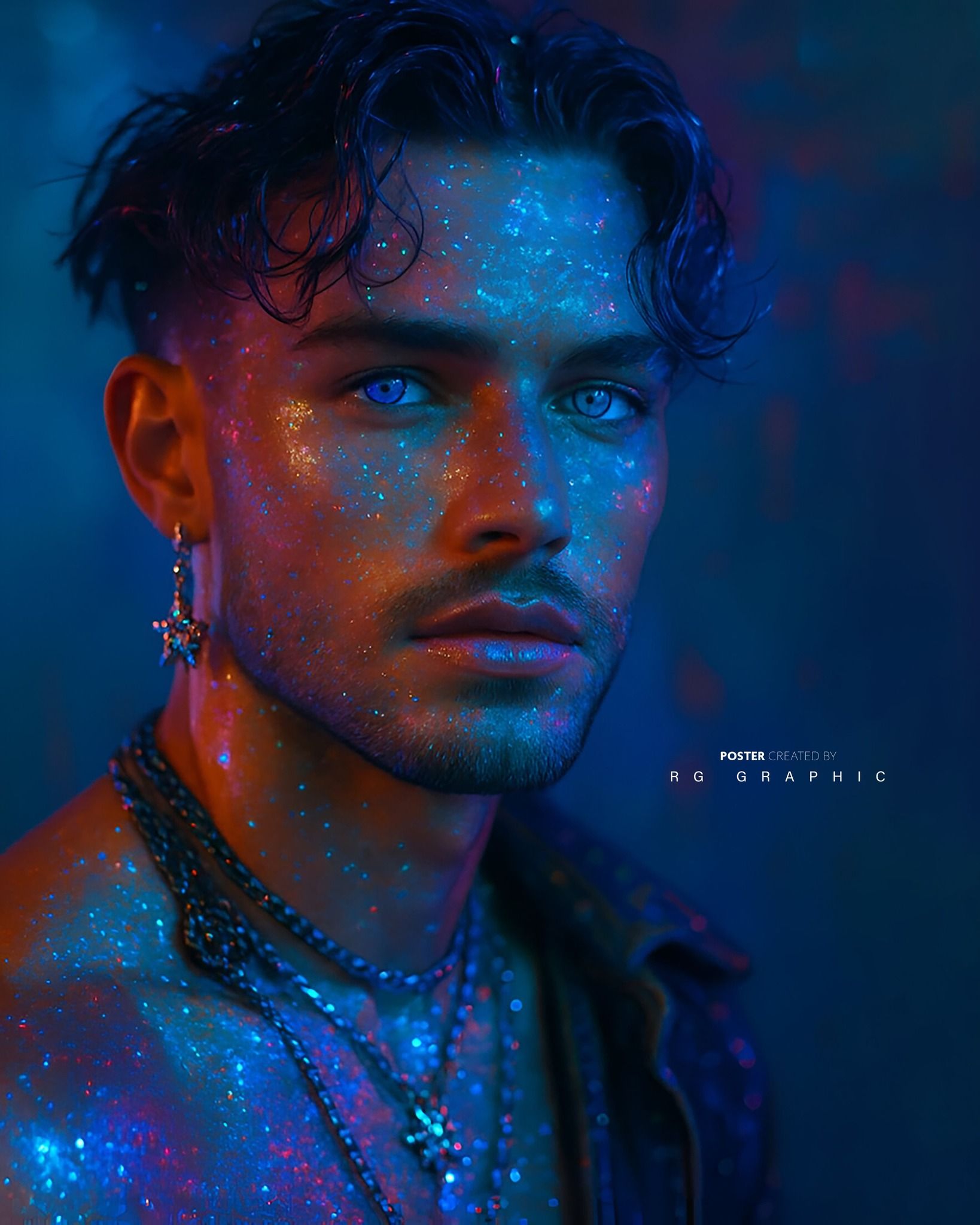 Cosmic Neon Prince of the Galaxy