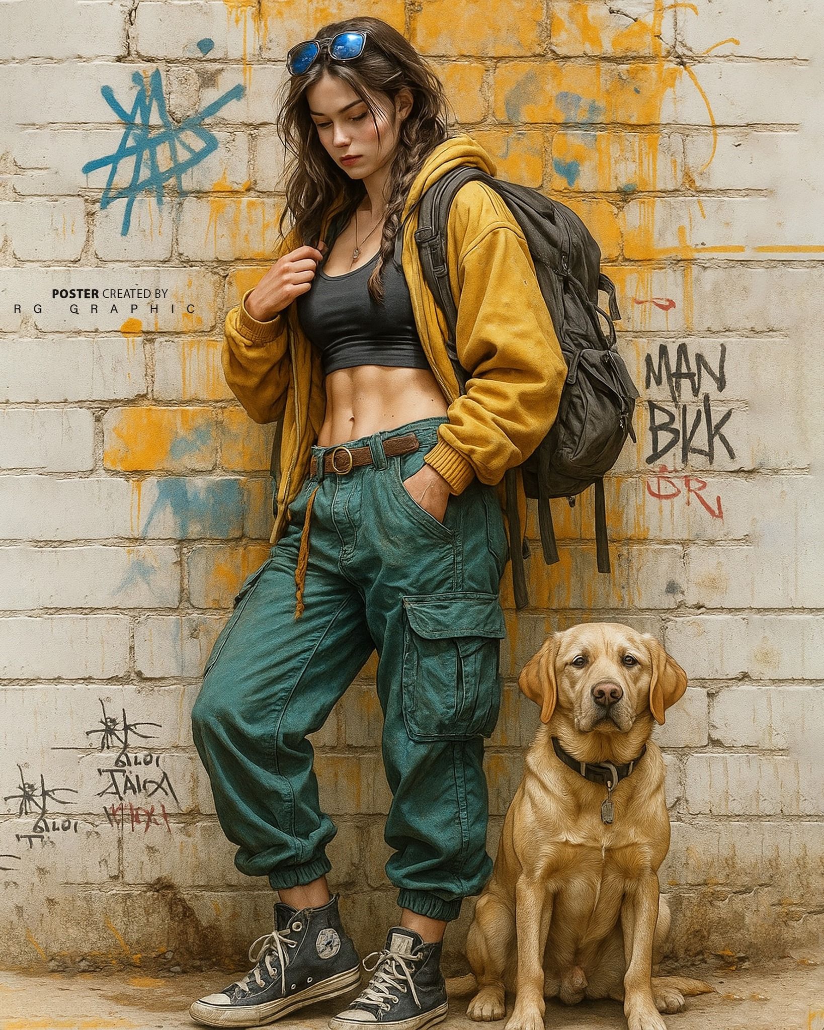 Urban Explorer and Her Loyal Labrador