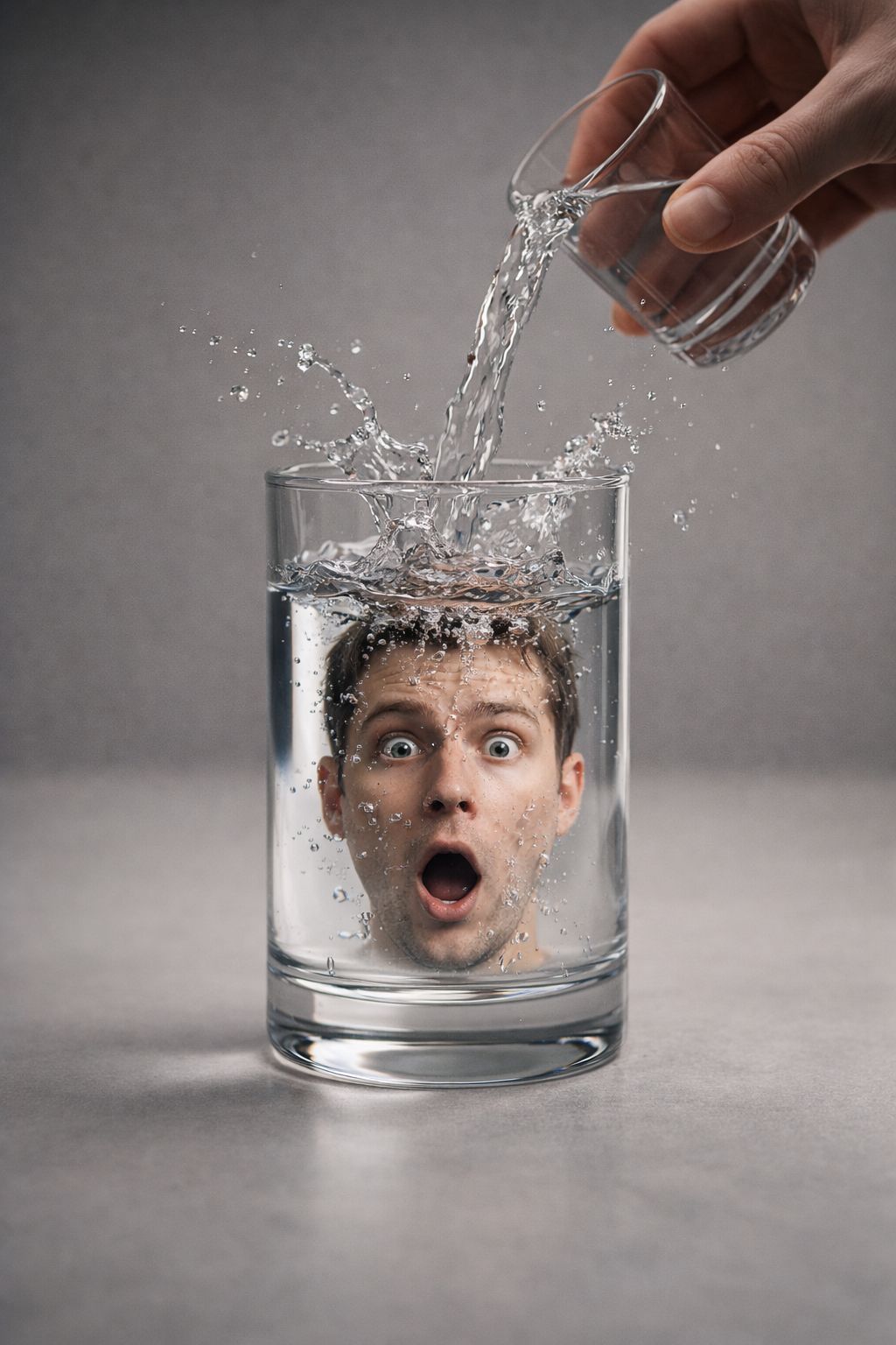 The Man in the Glass Drink