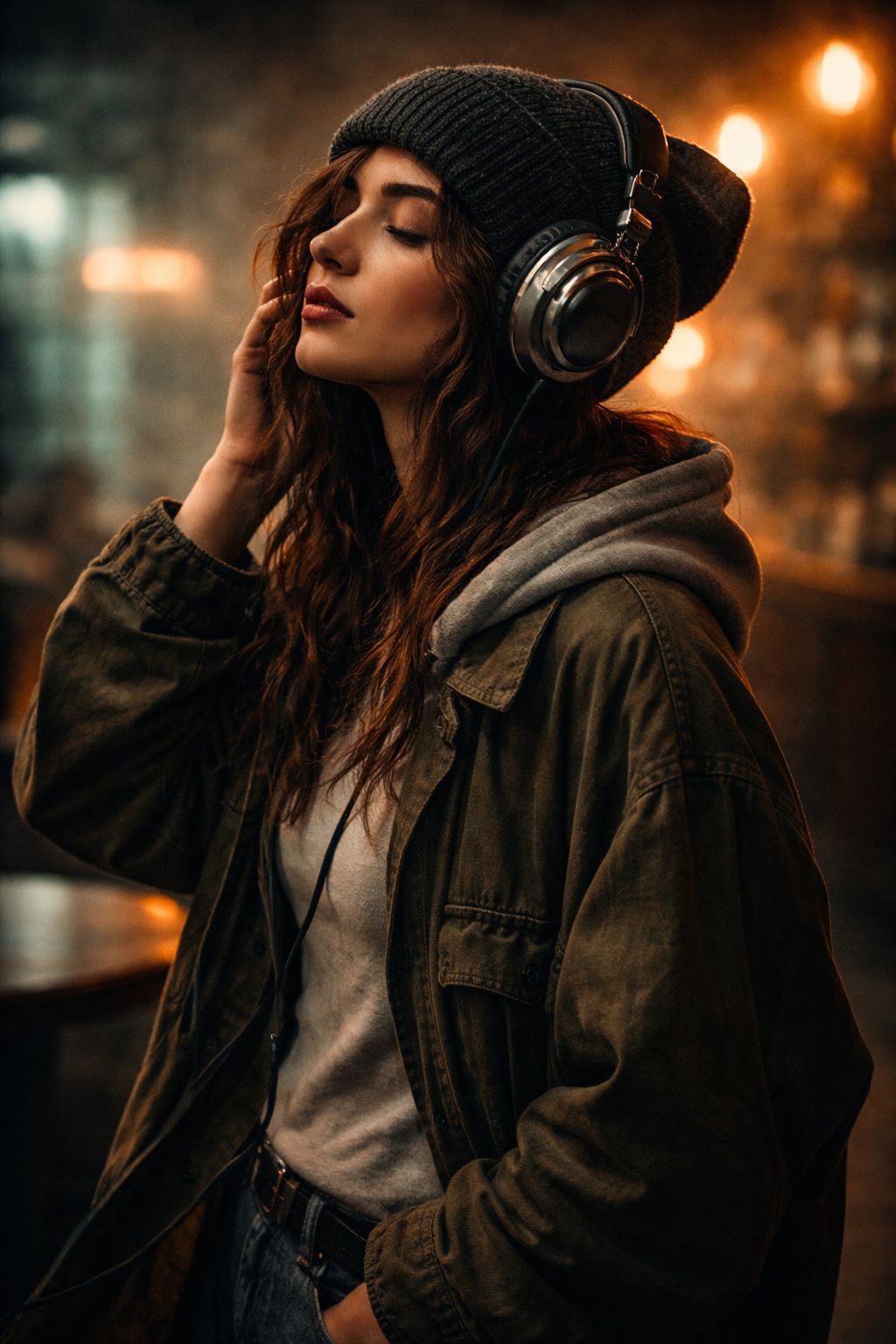 Urban Indie Melody in Neon Fog