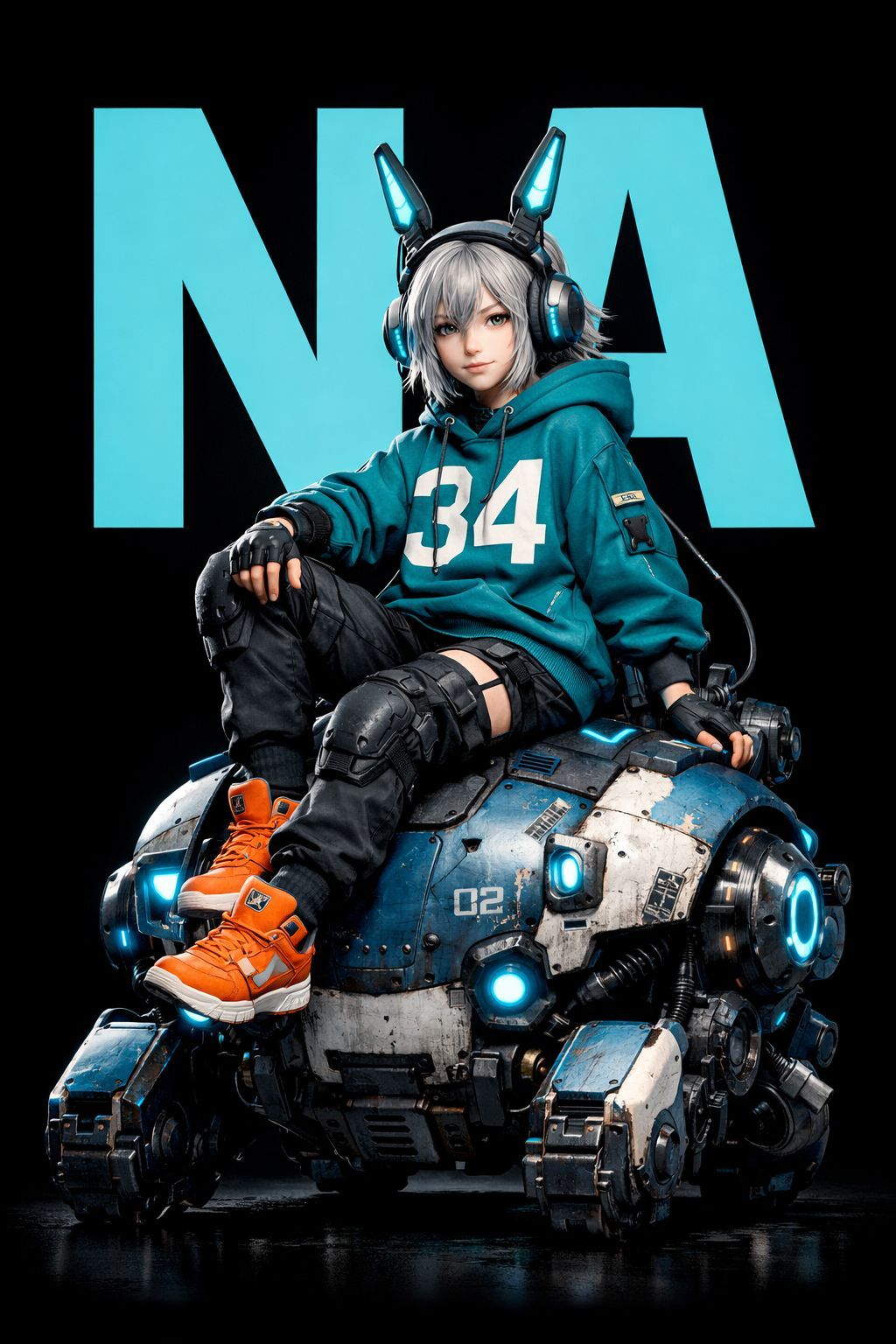 Neon Rabbit Rider 34