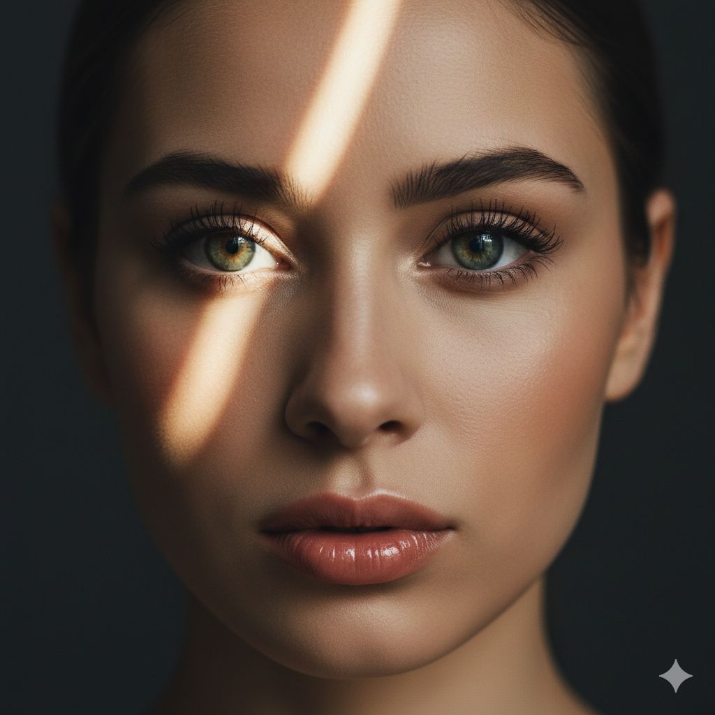 Golden Beam Cinematic Portrait