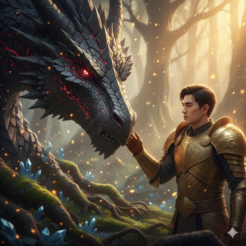 The Golden Knight and the Obsidian Dragon